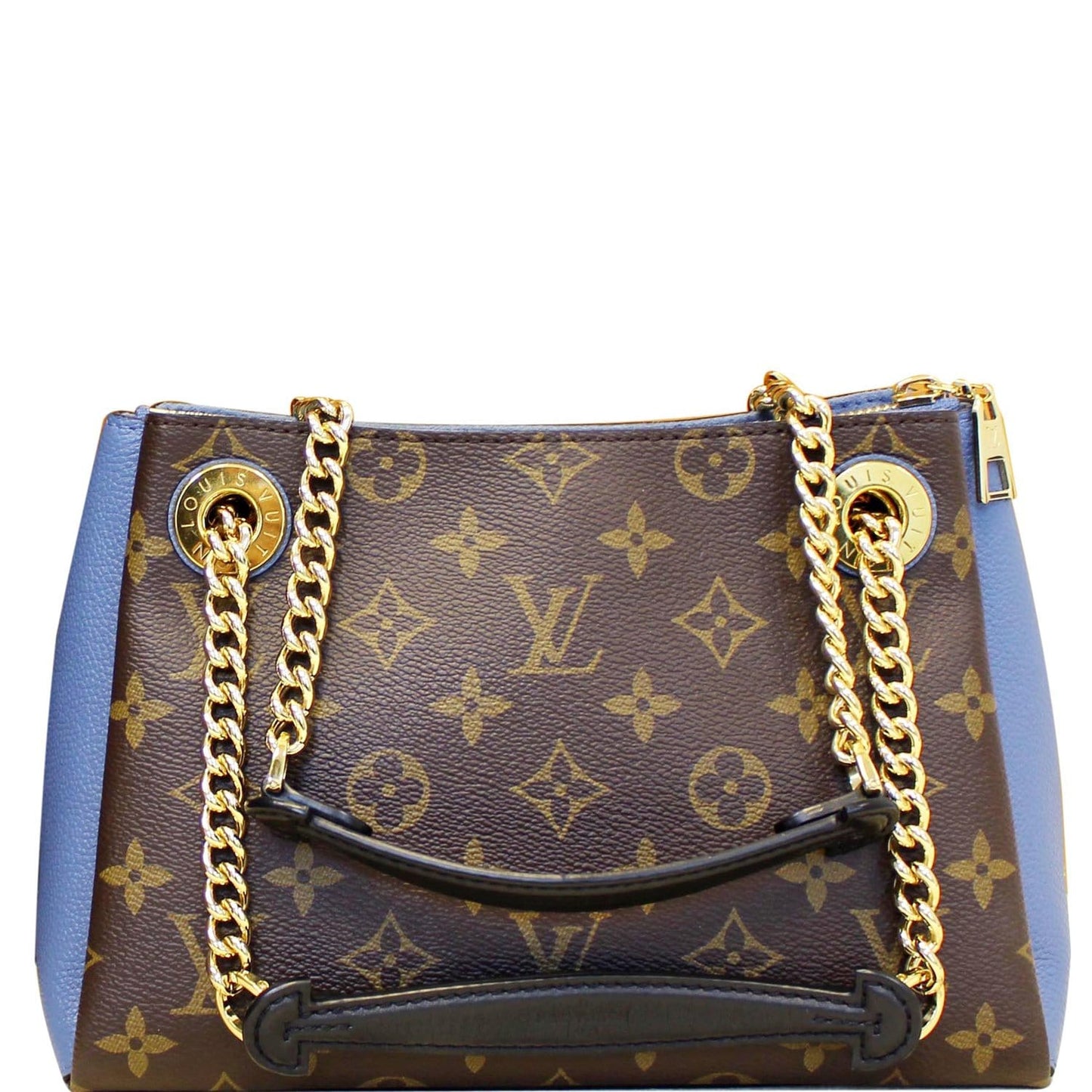 LOUIS VUITTON Surene BB Monogram Canvas Shoulder Bag Bleu Jean