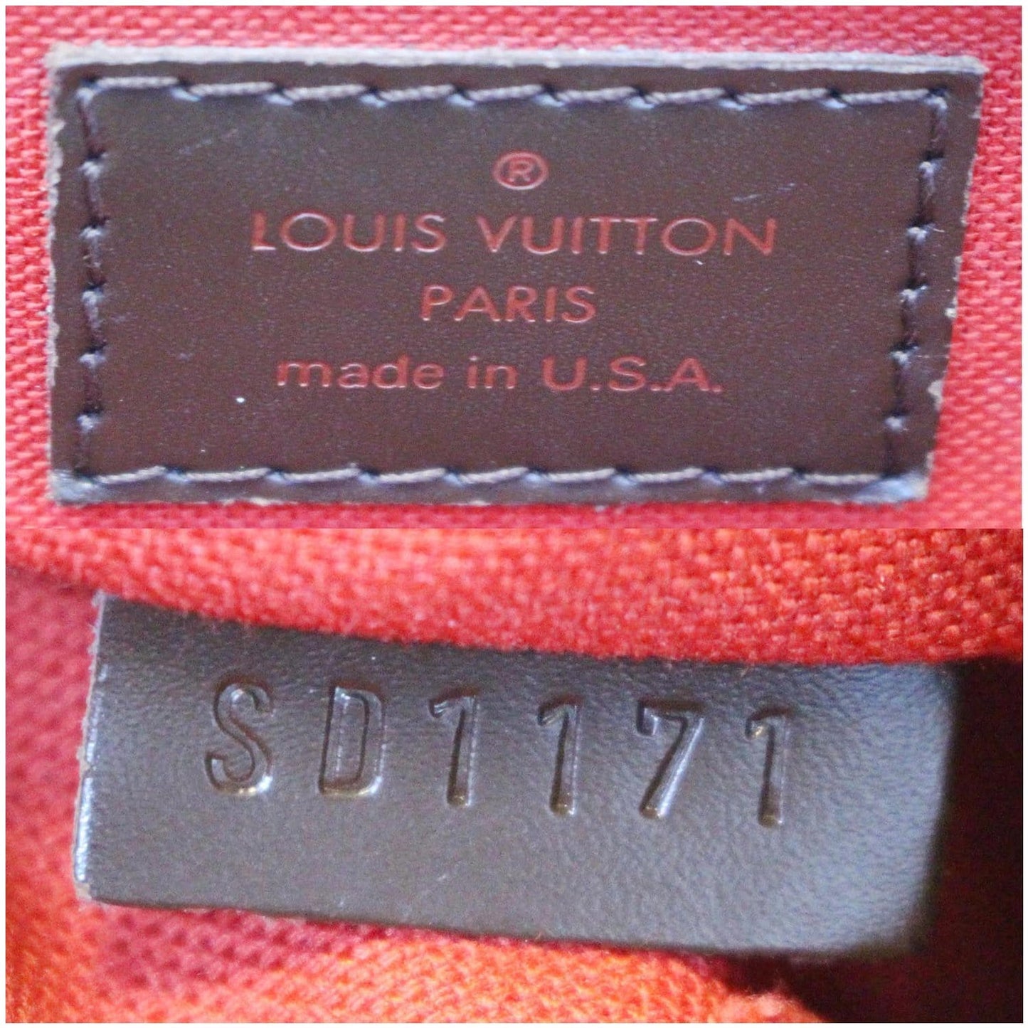 LOUIS VUITTON Westminster PM Damier Ebene Shoulder Bag Brown