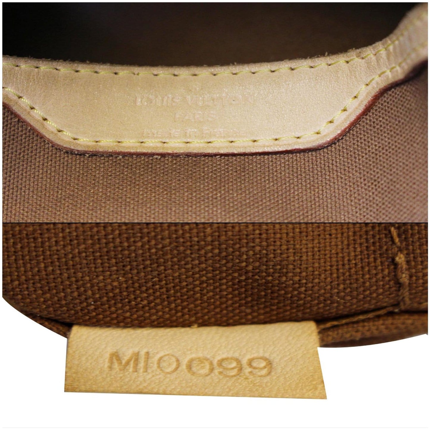 LOUIS VUITTON Palermo GM Monogram Canvas Tote Shoulder Bag Brown