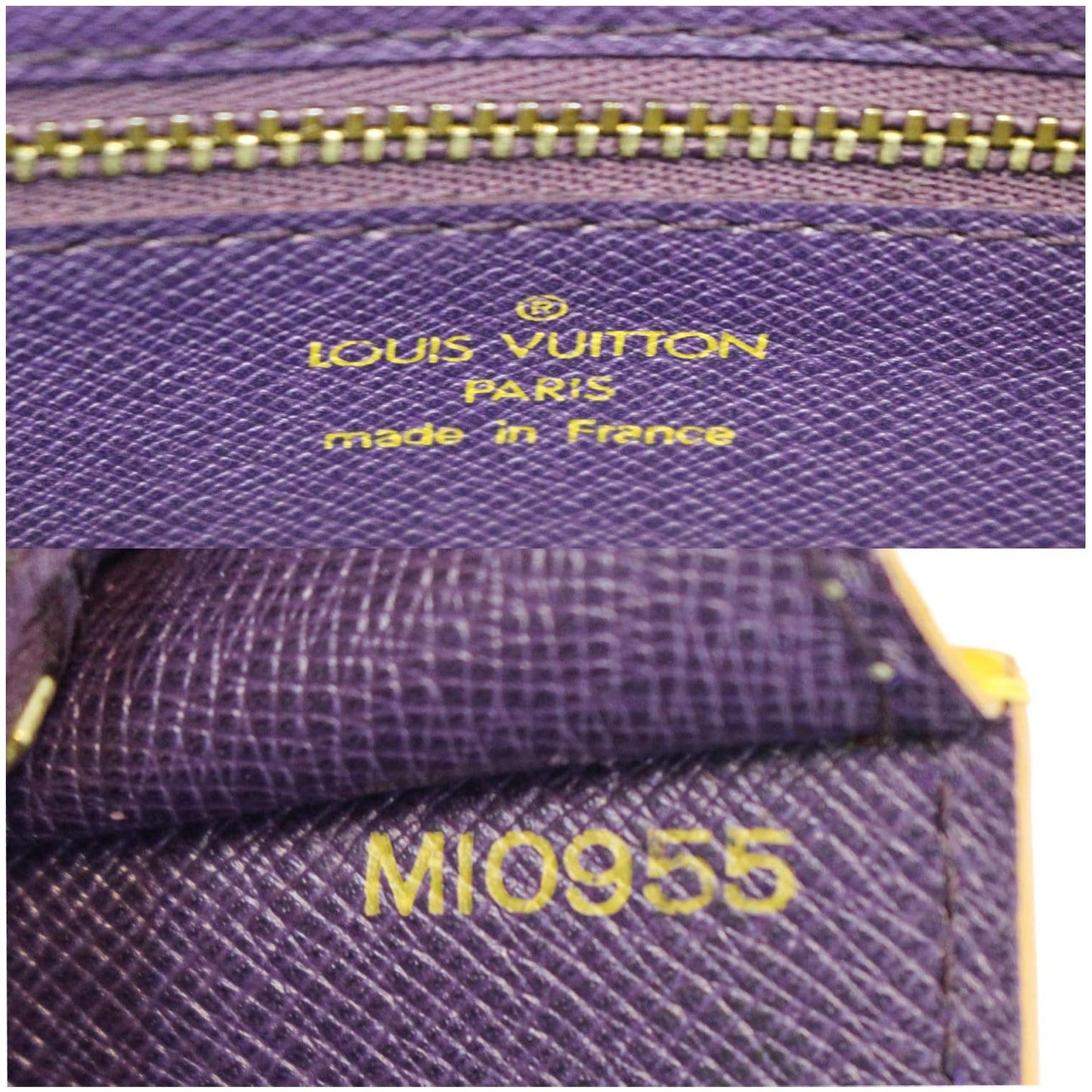 LOUIS VUITTON Arche Pochette Epi Leather Shoulder Bag Yellow