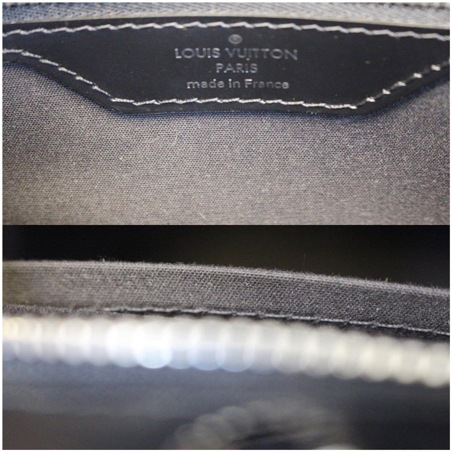 LOUIS VUITTON Brea GM Epi Leather Satchel Bag Black