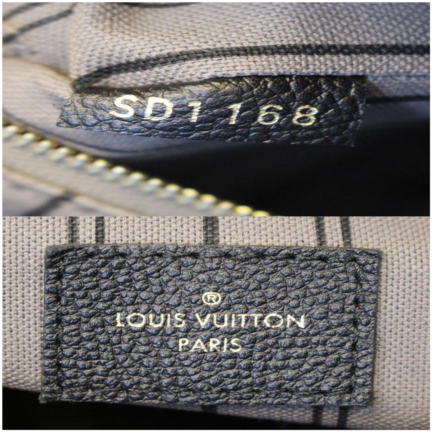 LOUIS VUITTON Artsy MM Empreinte Leather Shoulder Bag Black