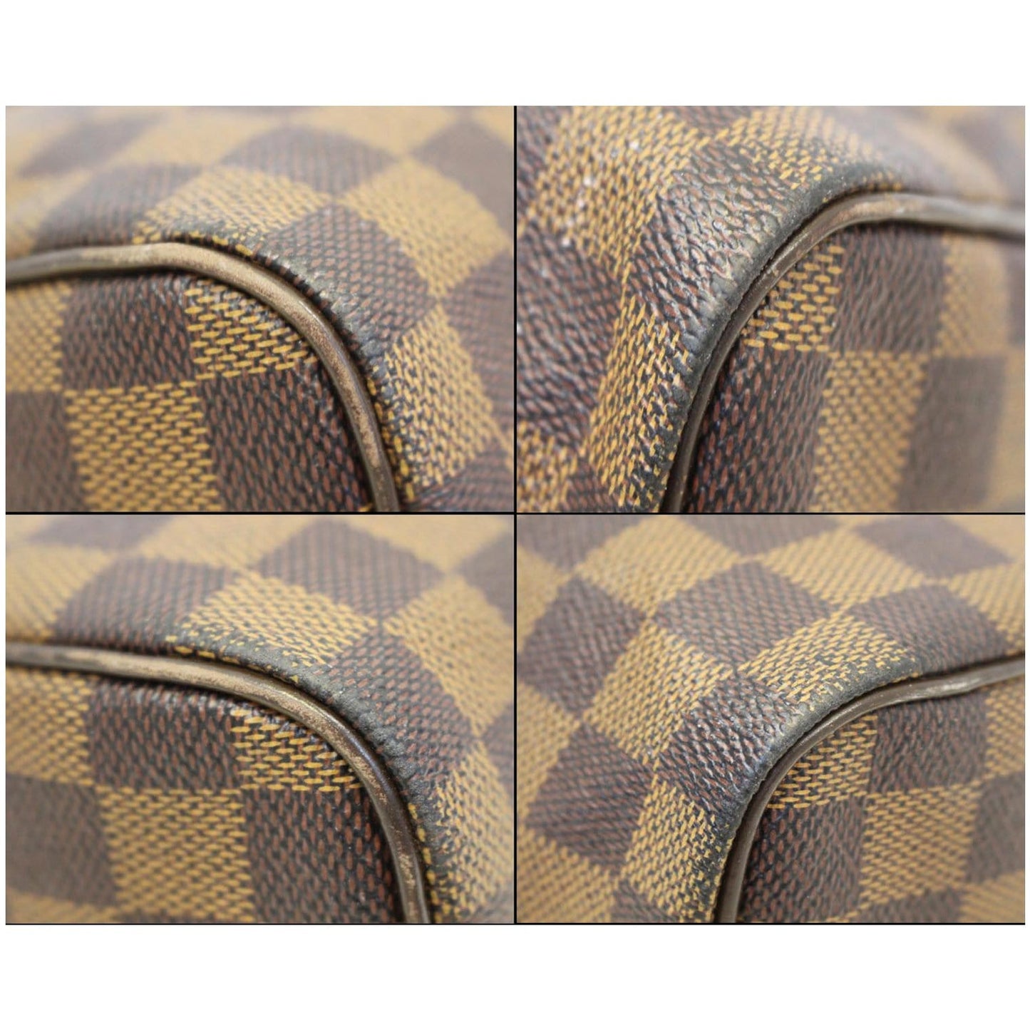 Louis Vuitton Speedy 30 Damier Ebene Satchel Bag Brown
