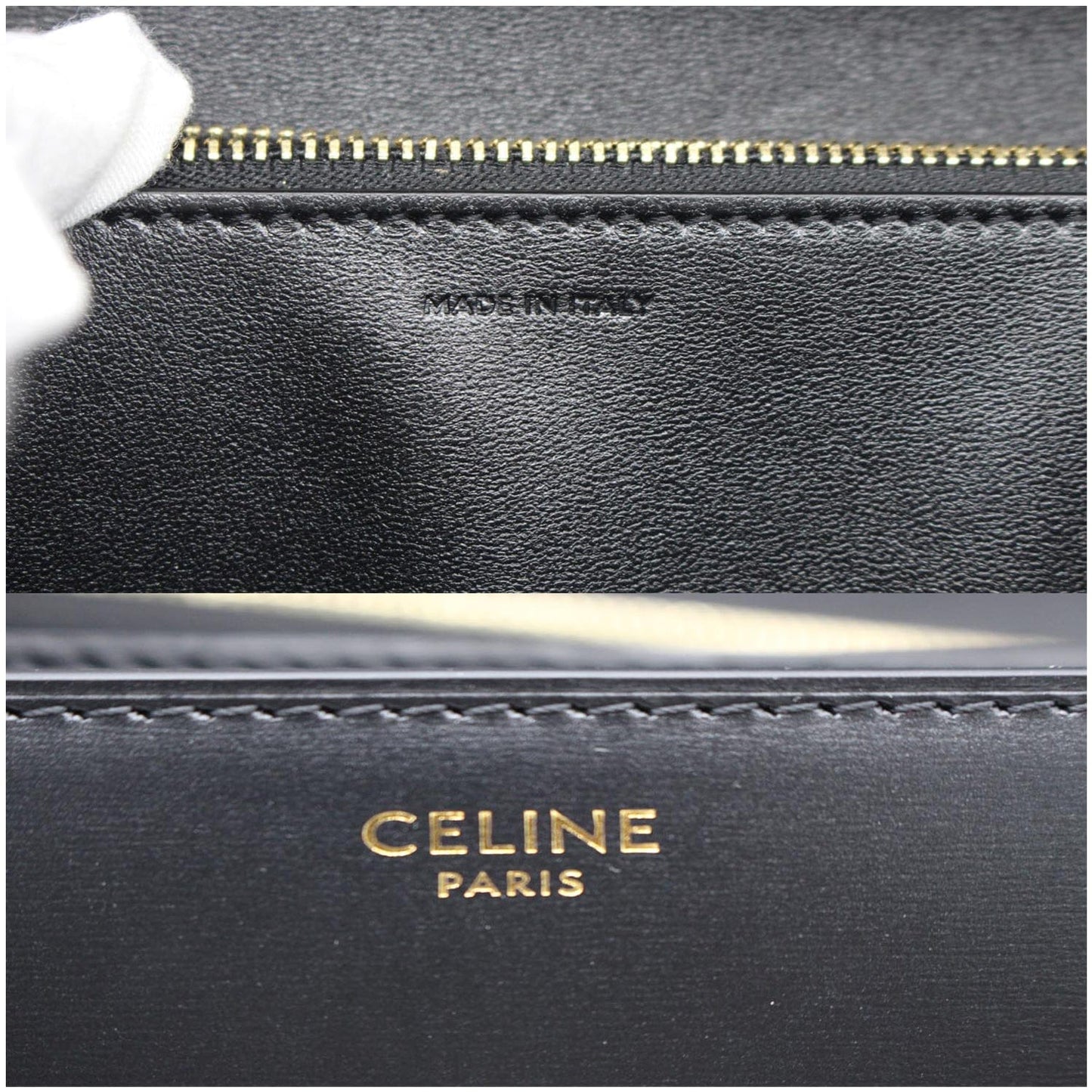 CELINE Classic Box Medium Calfskin Leather Crossbody Bag Black - 10% OFF