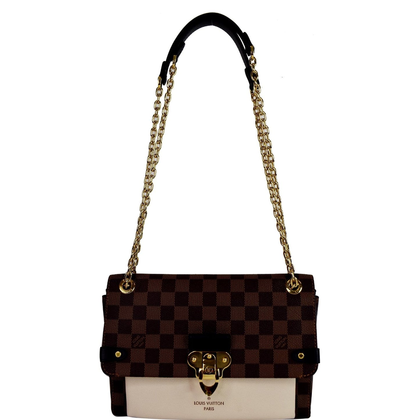 LOUIS VUITTON Vavin PM Damier Ebene Shoulder Bag Brown