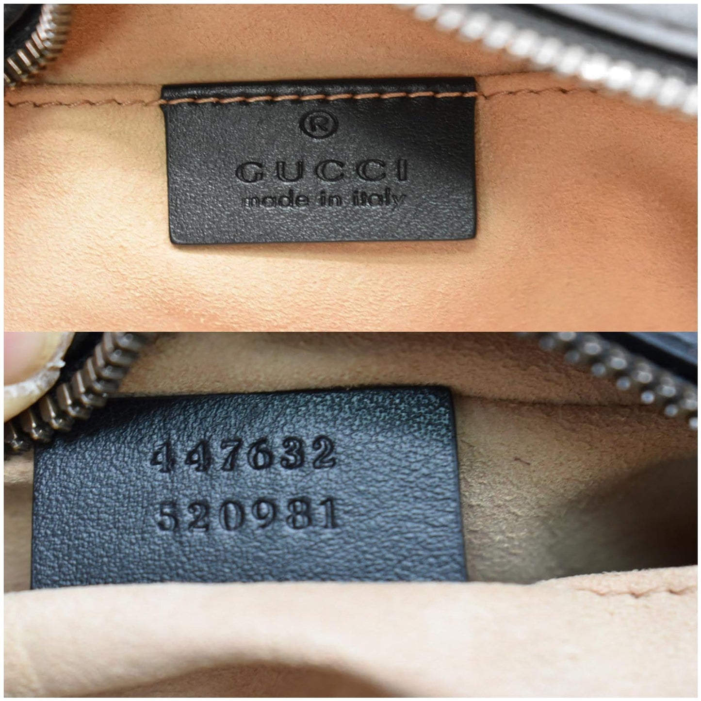 GUCCI GG Marmont Small Matelasse Leather Crossbody Bag Black 447632