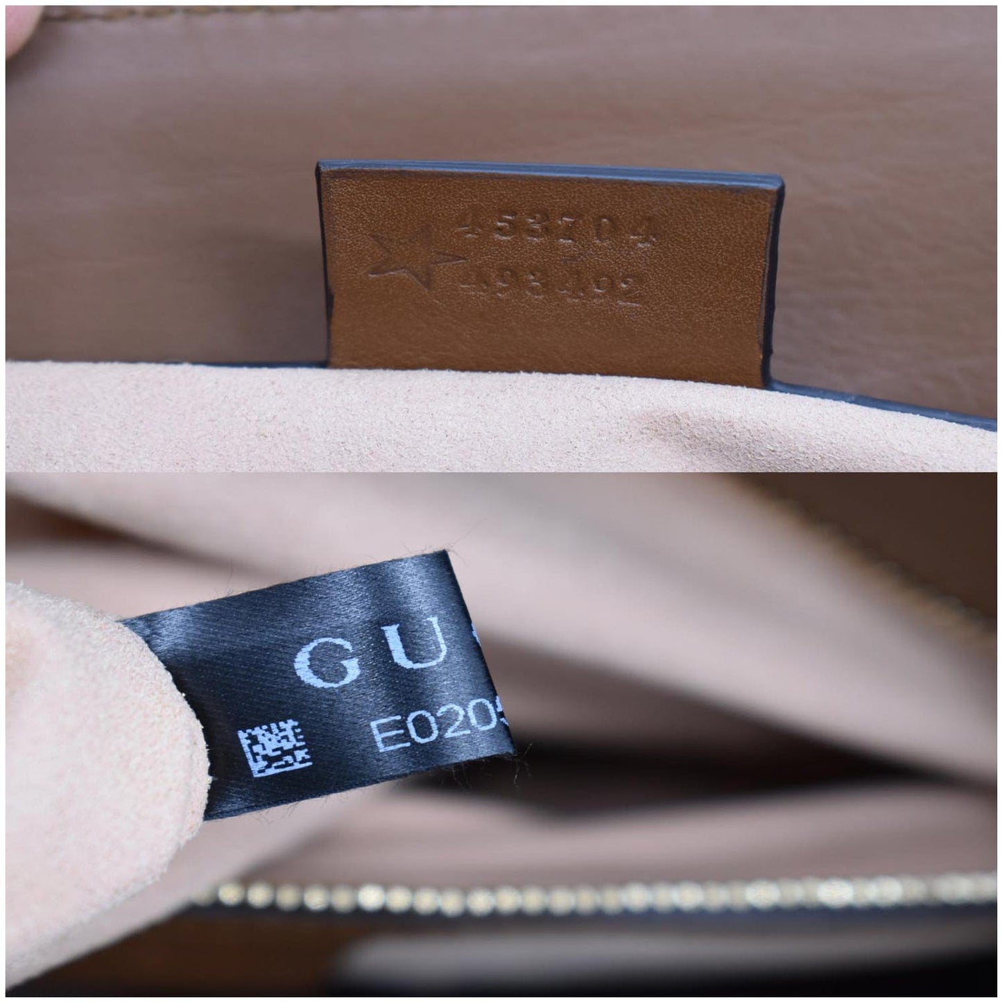 GUCCI Blind for Love GG Supreme Canvas Top Handle Crossbody Bag Maple Brown 453704