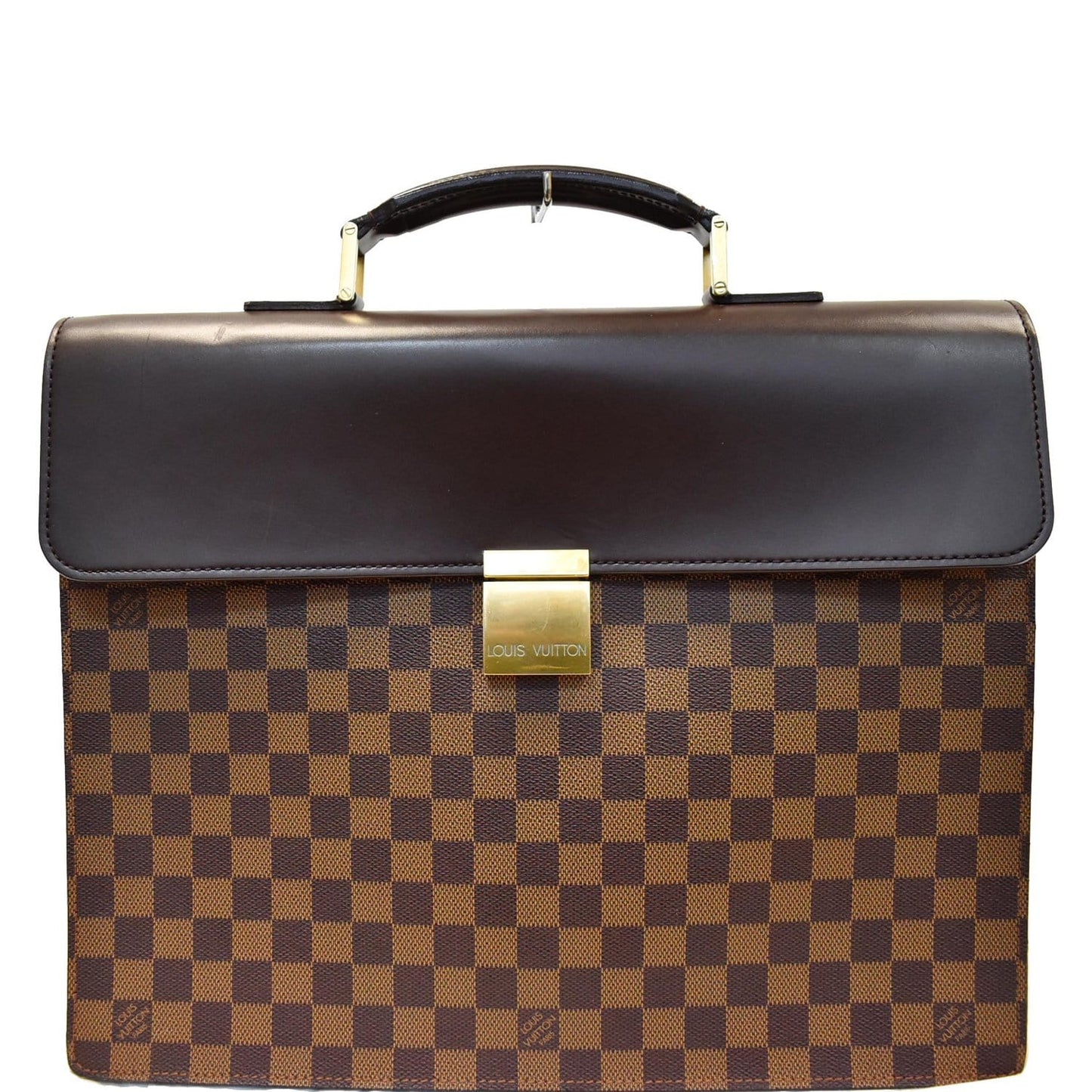 LOUIS VUITTON Altona Damier Ebene Brief Case Brown