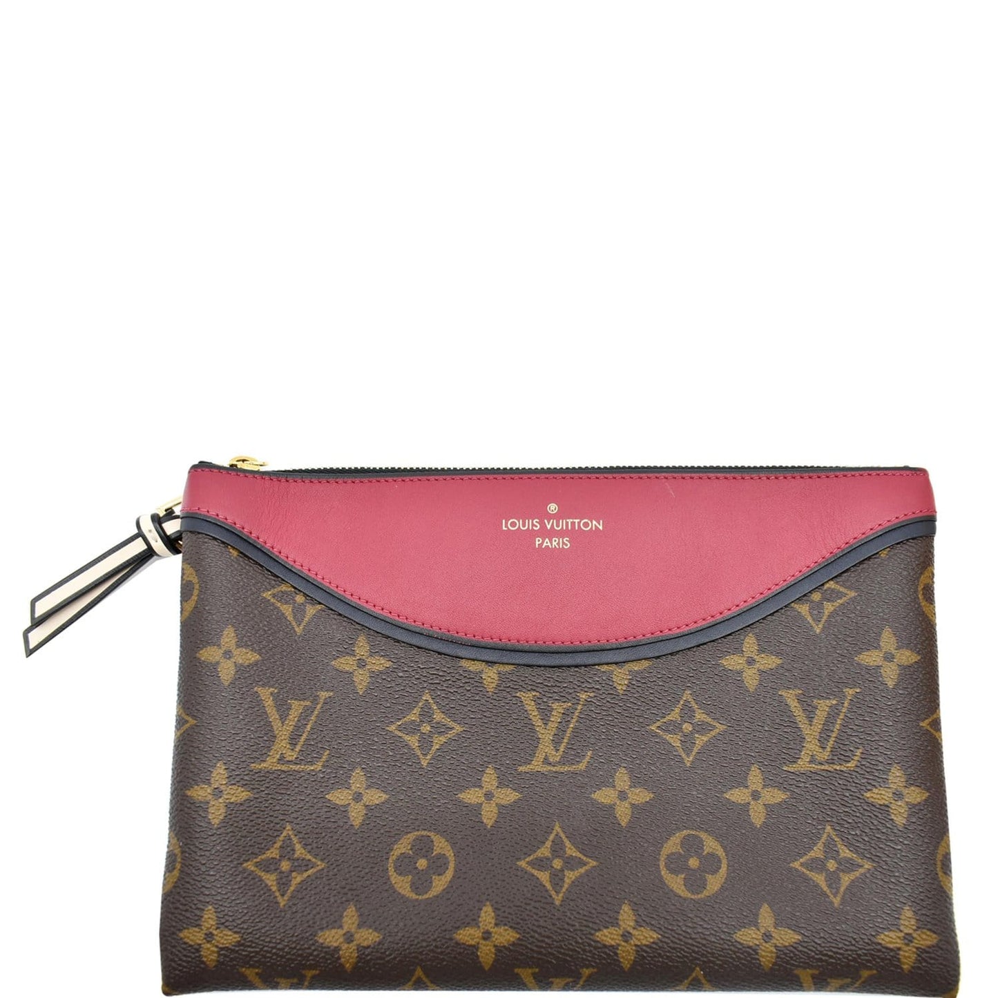 LOUIS VUITTON Tuileries Pochette NM Monogram Canvas Leather Pouch Brown -Final Sale
