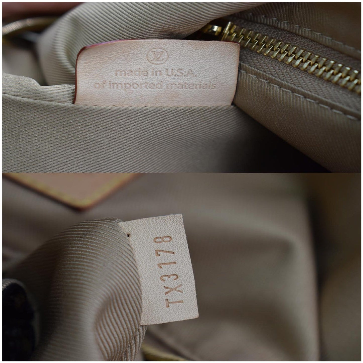 LOUIS VUITTON  Graceful MM Monogram Canvas Shoulder Bag Brown