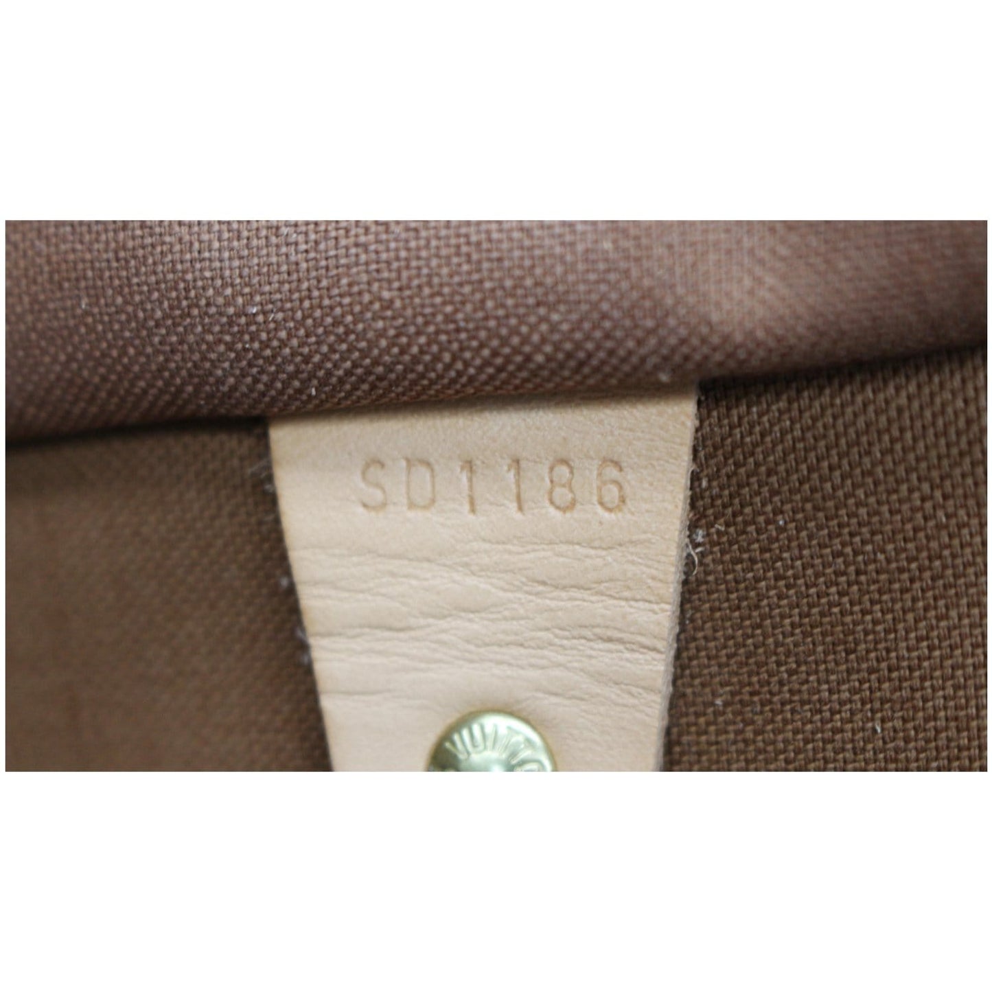 LOUIS VUITTON Speedy 35 Bandouliere Monogram Canvas Satchel Bag Brown