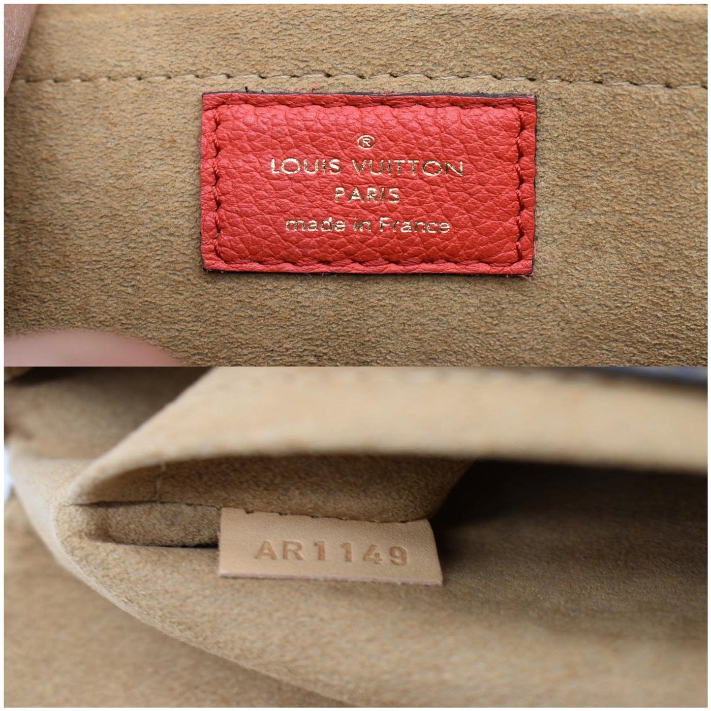 LOUIS VUITTON Marignan Monogram Canvas Shoulder Bag Coquelicot