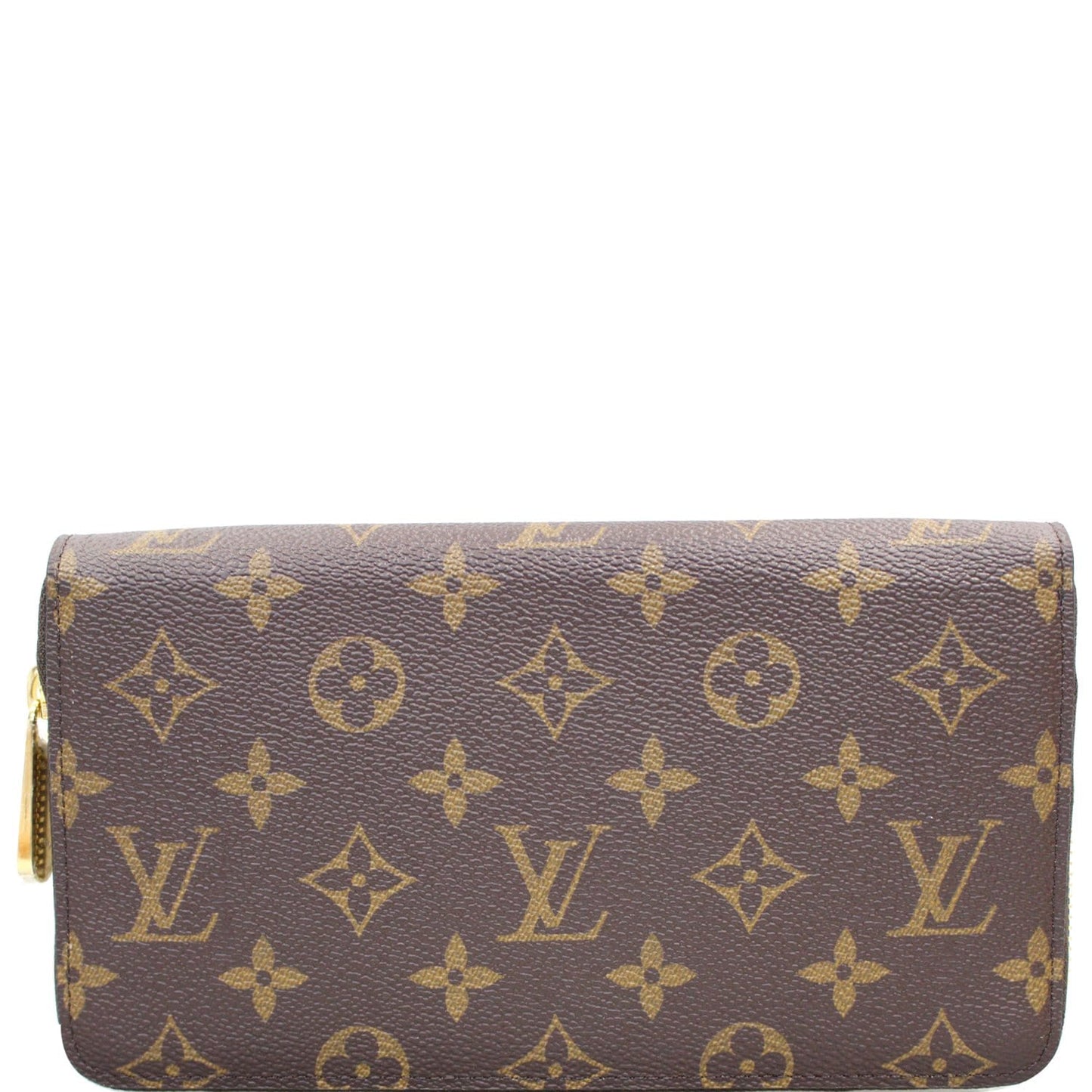 LOUIS VUITTON Monogram Canvas Zippy Long Wallet Brown