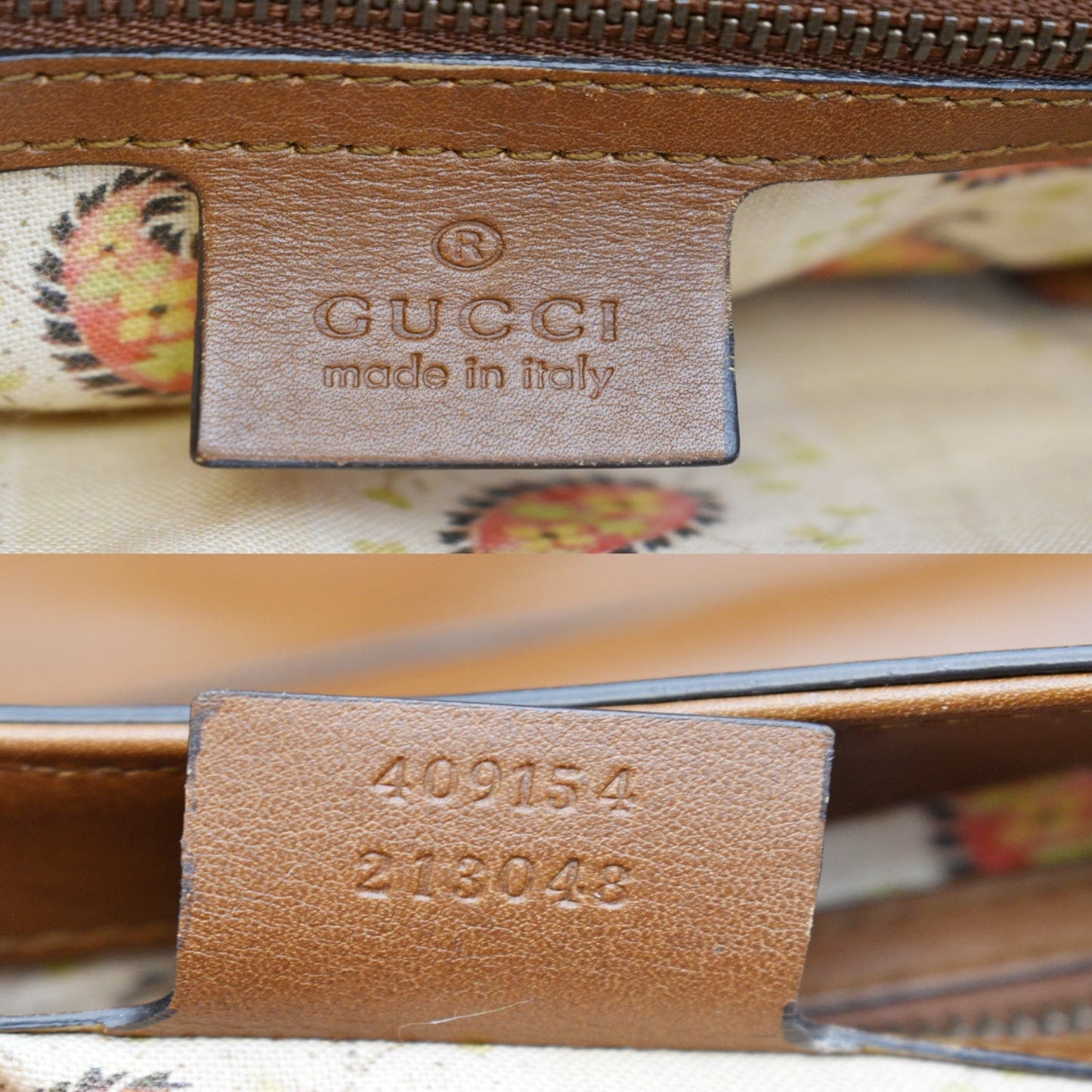GUCCI GG Marmont Calfskin Leather Shoulder Bag Brown 409154