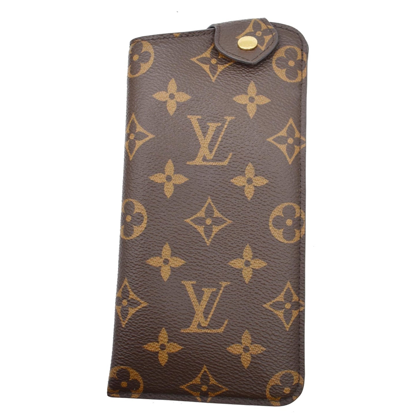 LOUIS VUITTON GM Monogram Canvas Glasses Case Brown