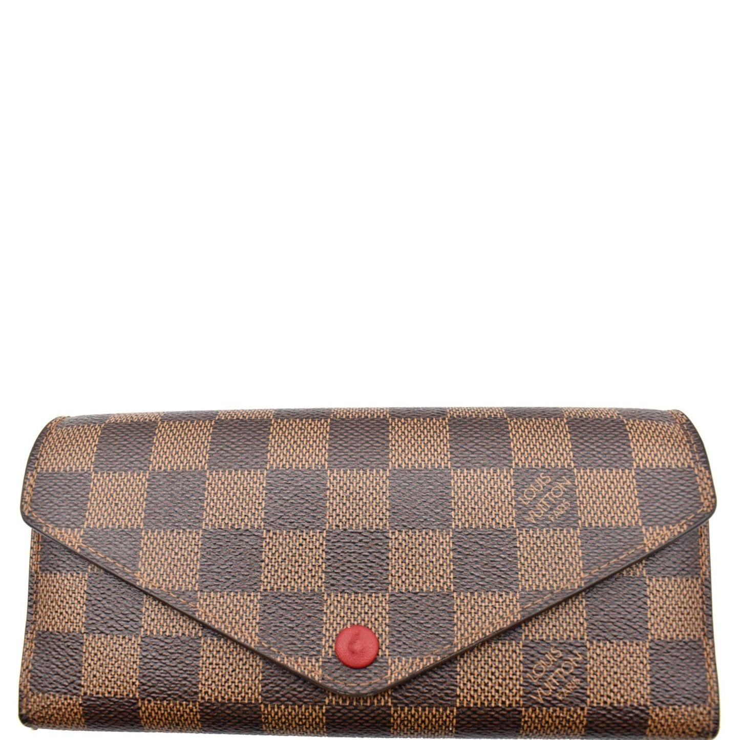 LOUIS VUITTON Josephine Damier Ebene Wallet Brown