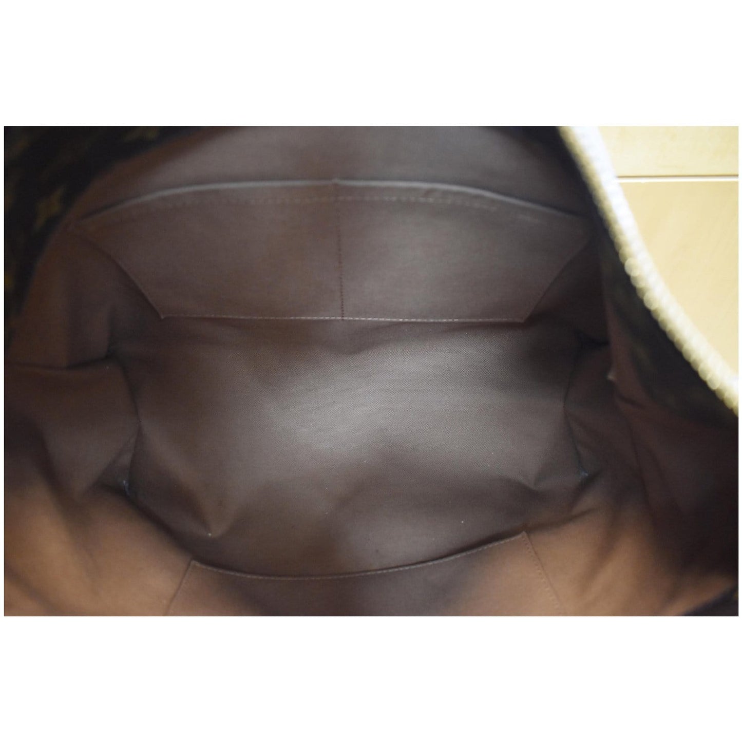 LOUIS VUITTON Sully MM Monogram Canvas Shoulder Bag Brown