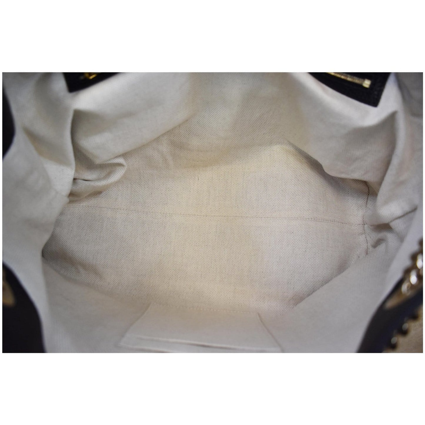 GUCCI Medium Soho Chain Leather Tote Bag Black 536196