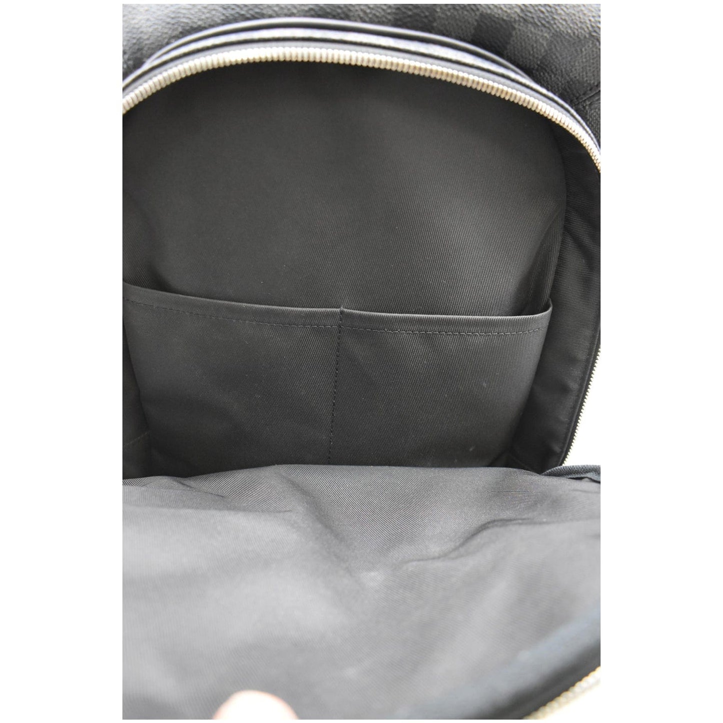 LOUIS VUITTON Michael Damier Graphite Canvas Backpack Bag Black
