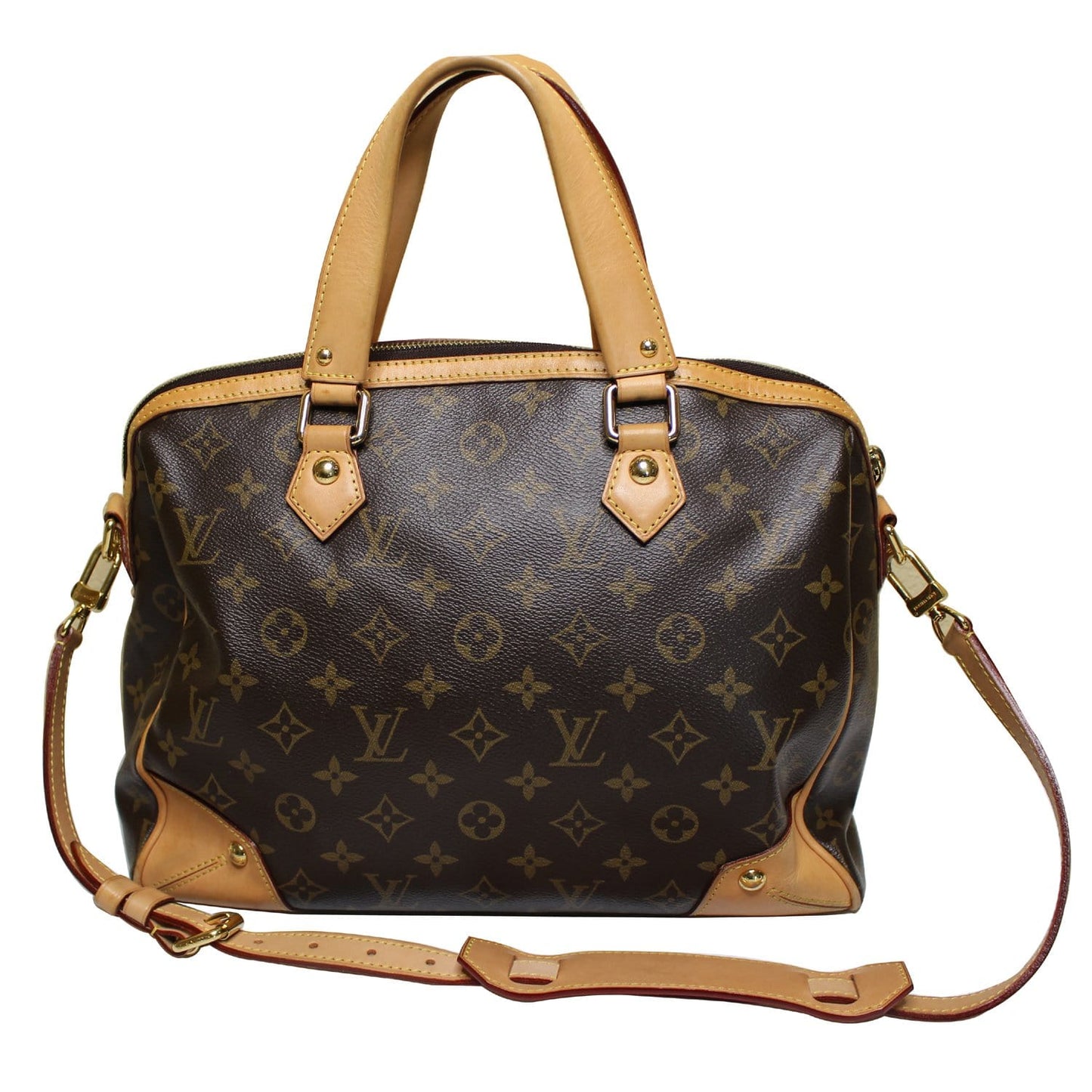 LOUIS VUITTON Monogram Canvas Retiro PM Shoulder Bag Brown