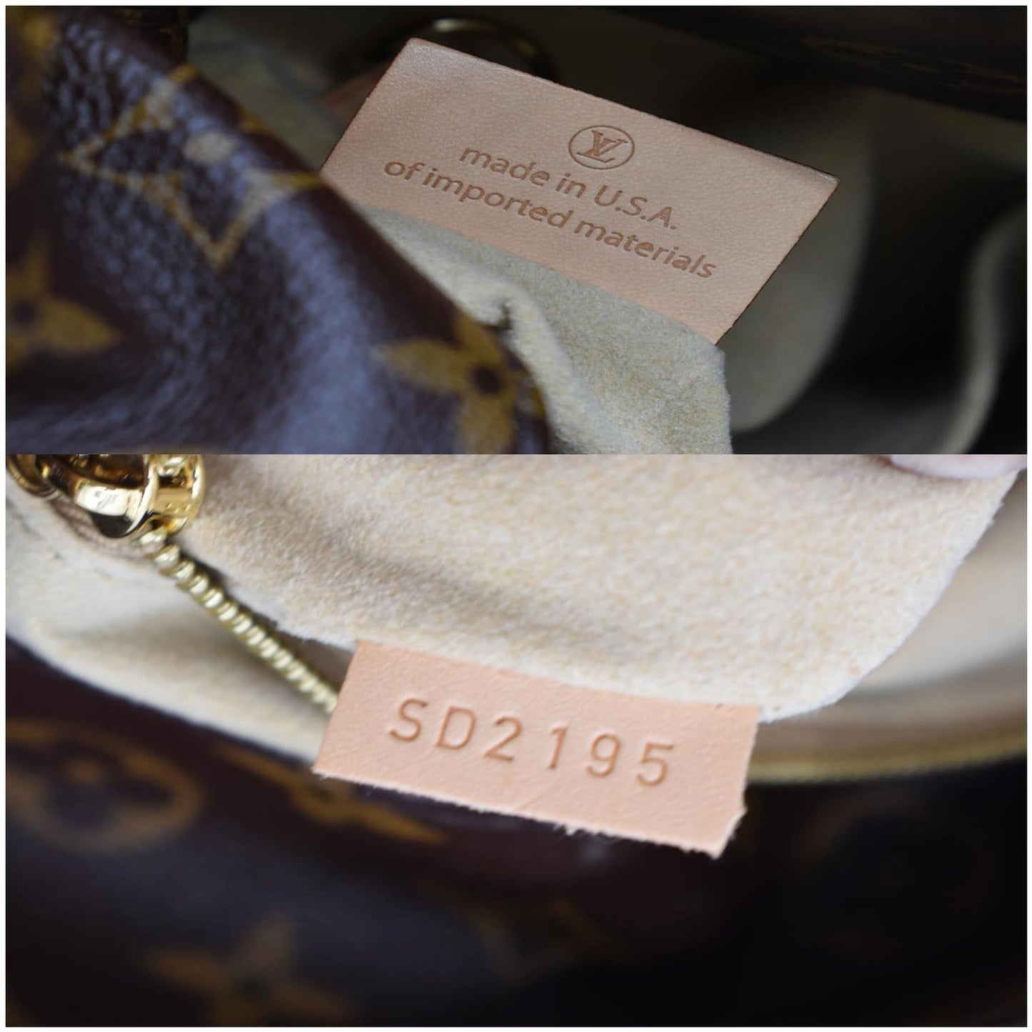 LOUIS VUITTON Artsy MM Monogram Canvas Shoulder Bag Brown