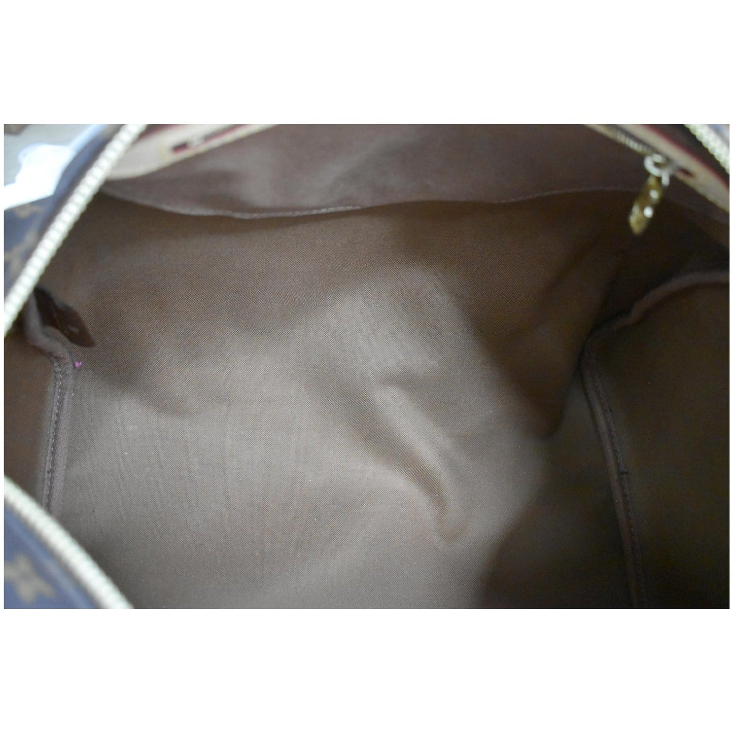 LOUIS VUITTON Speedy 35 Monogram Canvas Satchel Bag Brown
