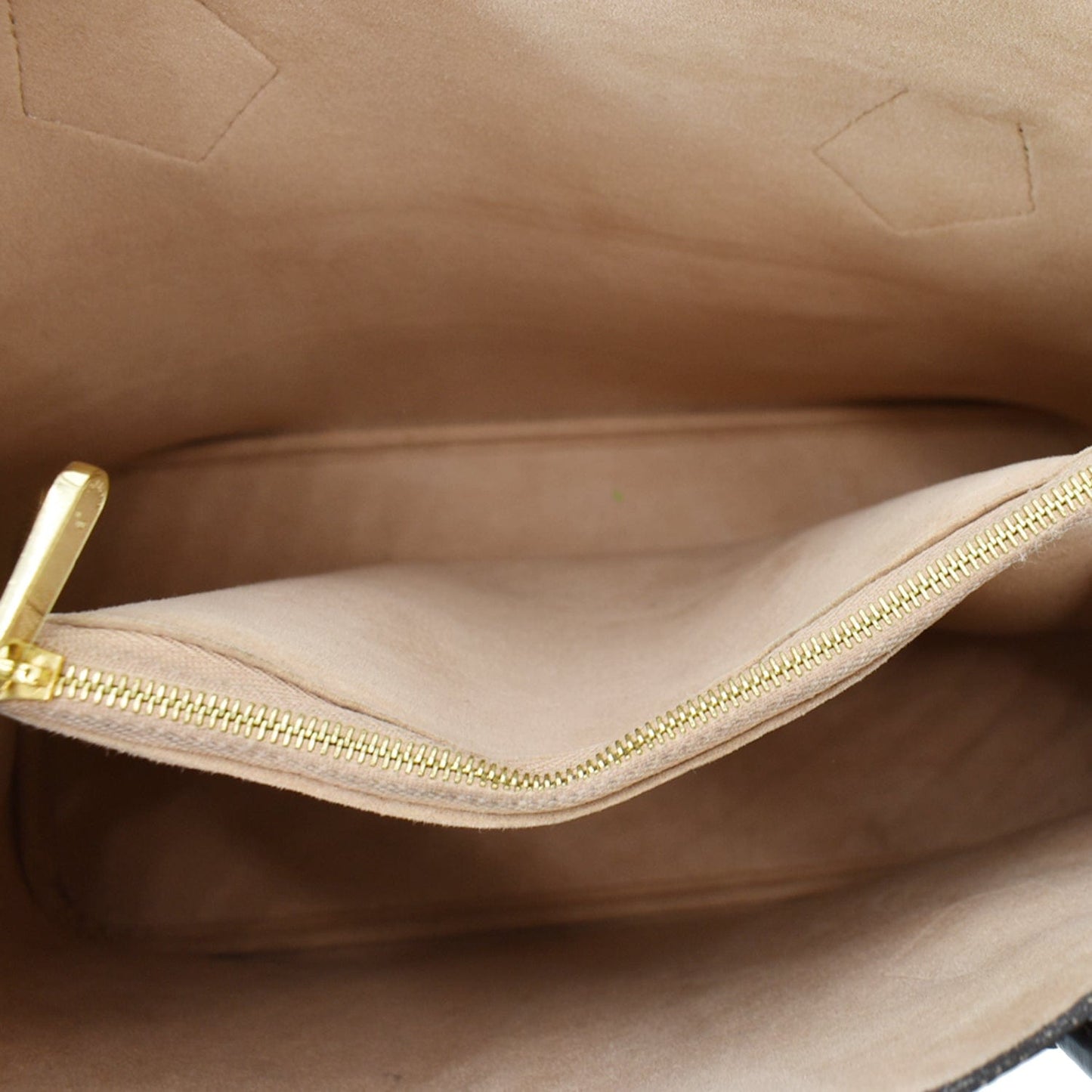 LOUIS VUITTON Kensington Damier Ebene Tote Bag Brown