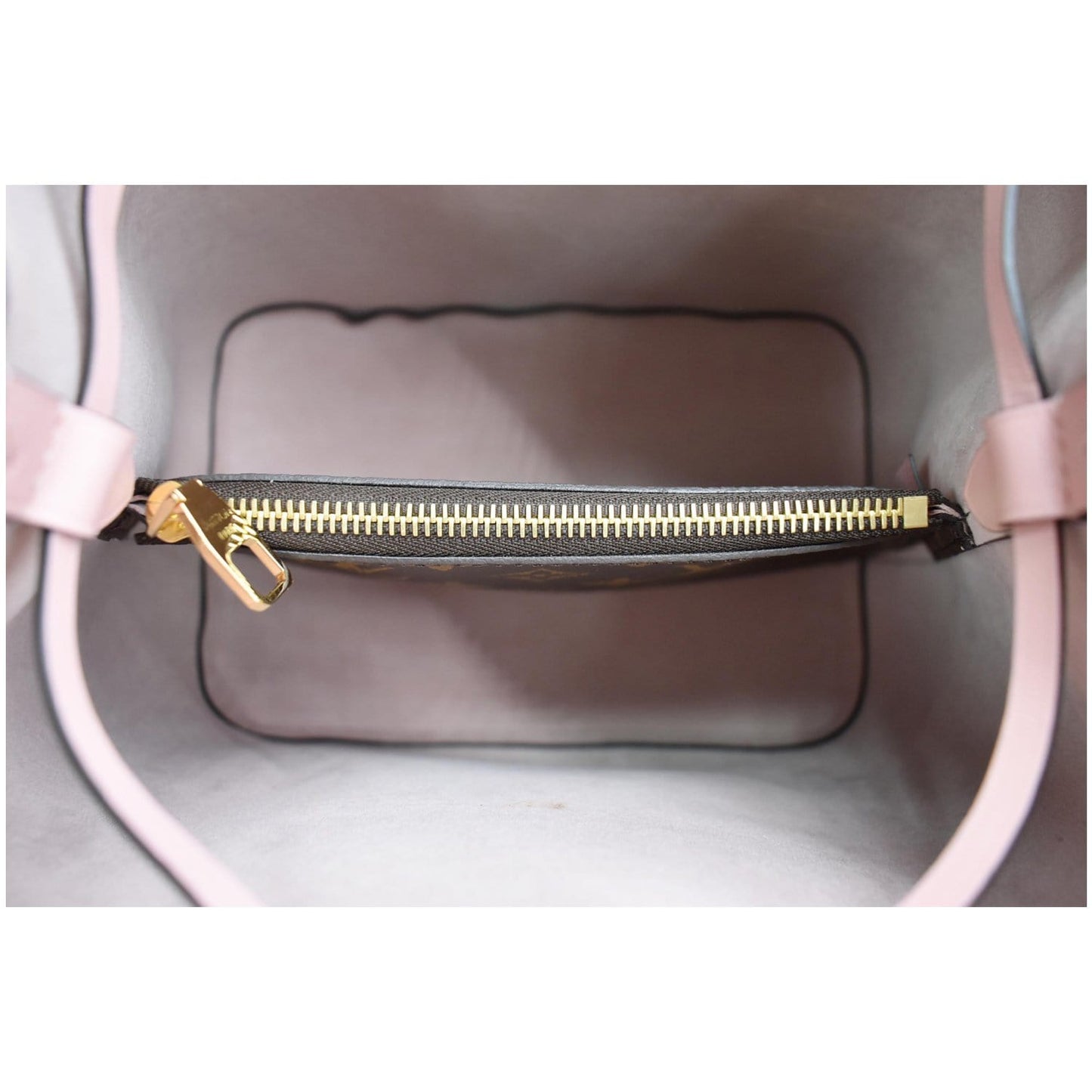 LOUIS VUITTON Neonoe MM Damier Ebene Crossbody Bag Rose