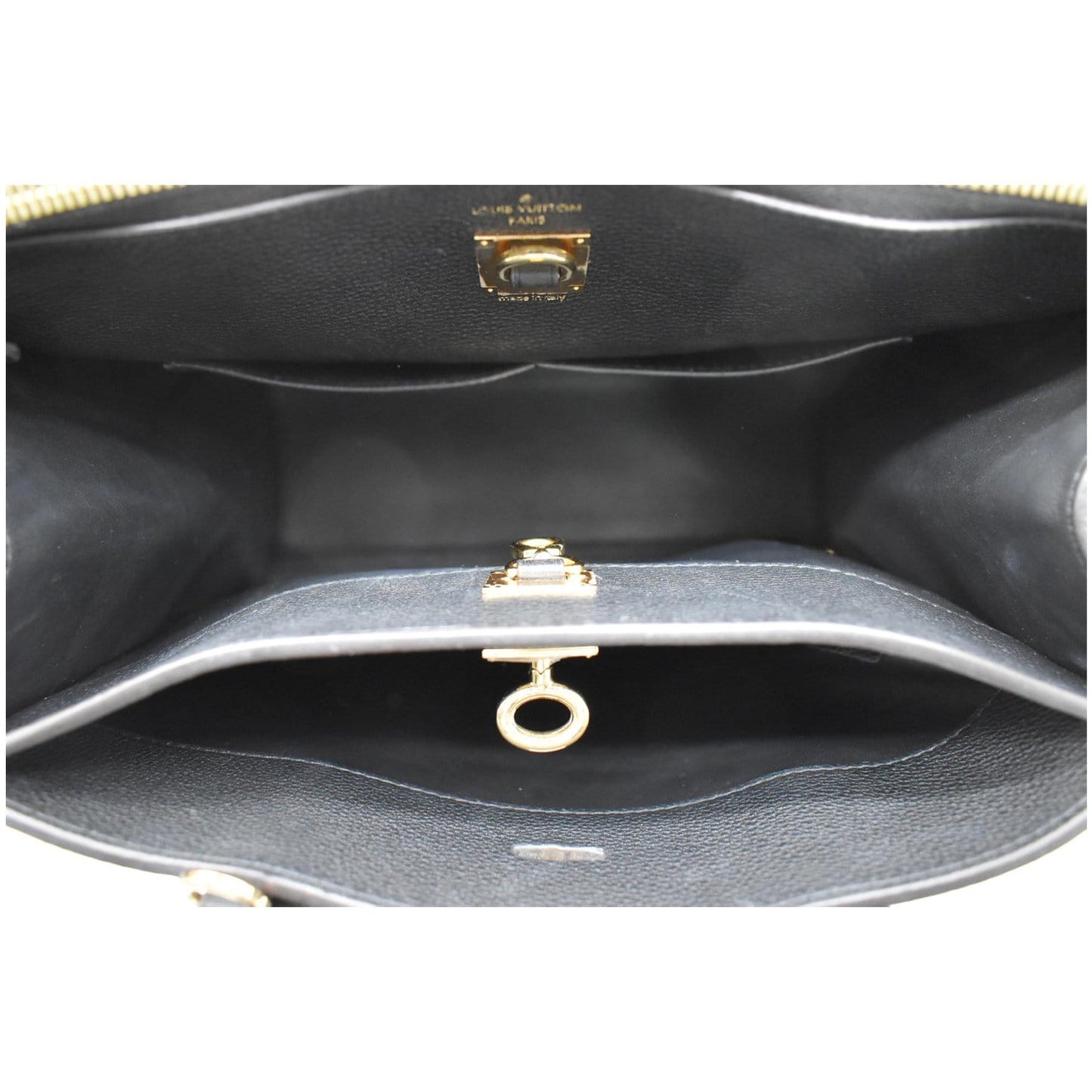 LOUIS VUITTON City Steamer MM Leather Shoulder Bag Noir