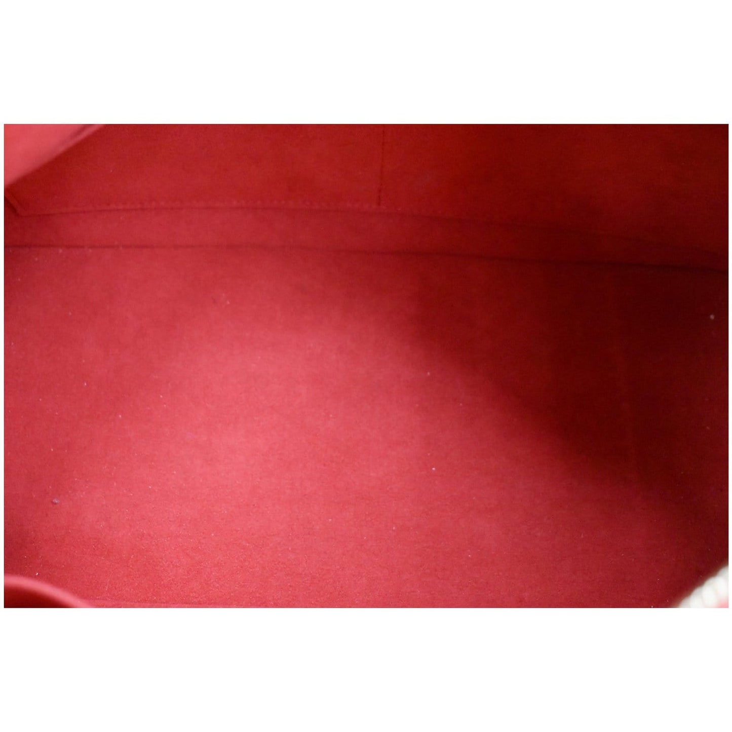LOUIS VUITTON V Tote MM Monogram Canvas Tote Bag Cerise Red
