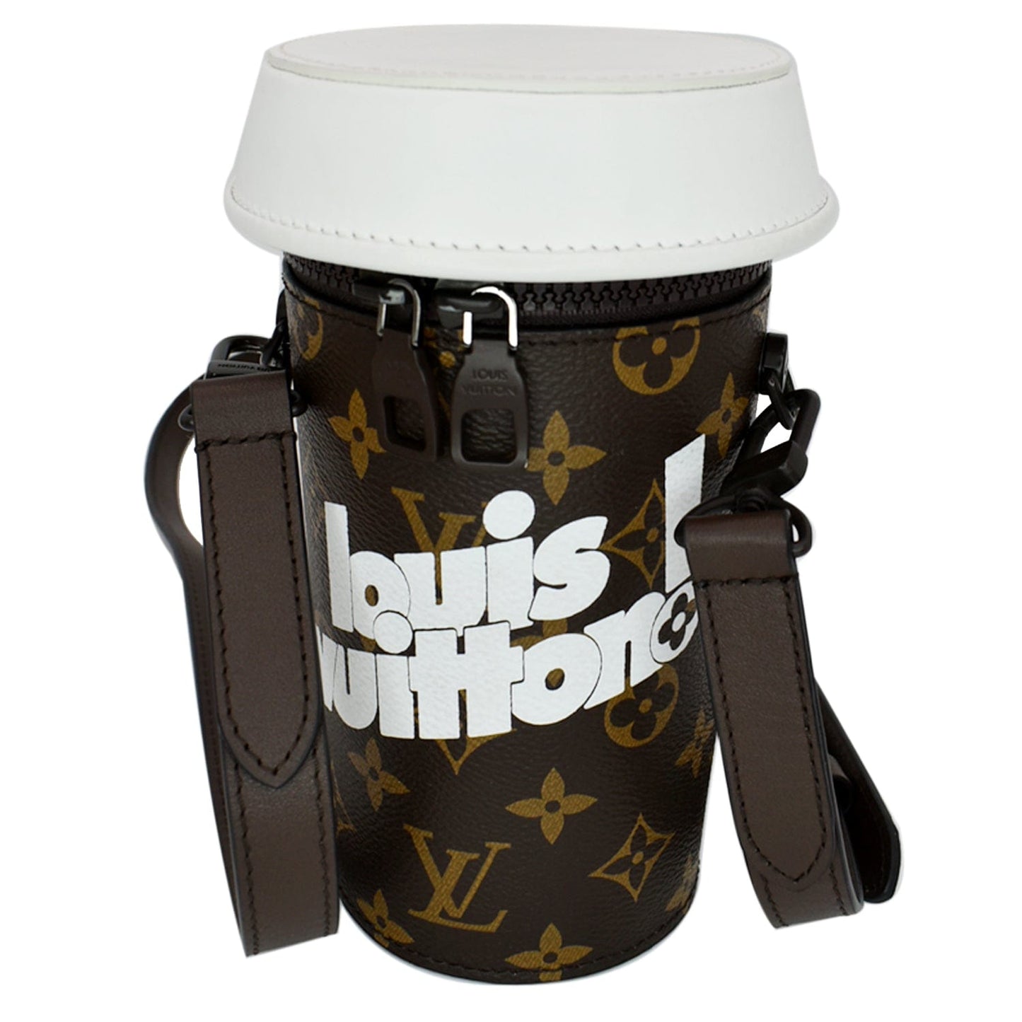 LOUIS VUITTON Everyday Coffee Cup Monogram Canvas Pouch Brown