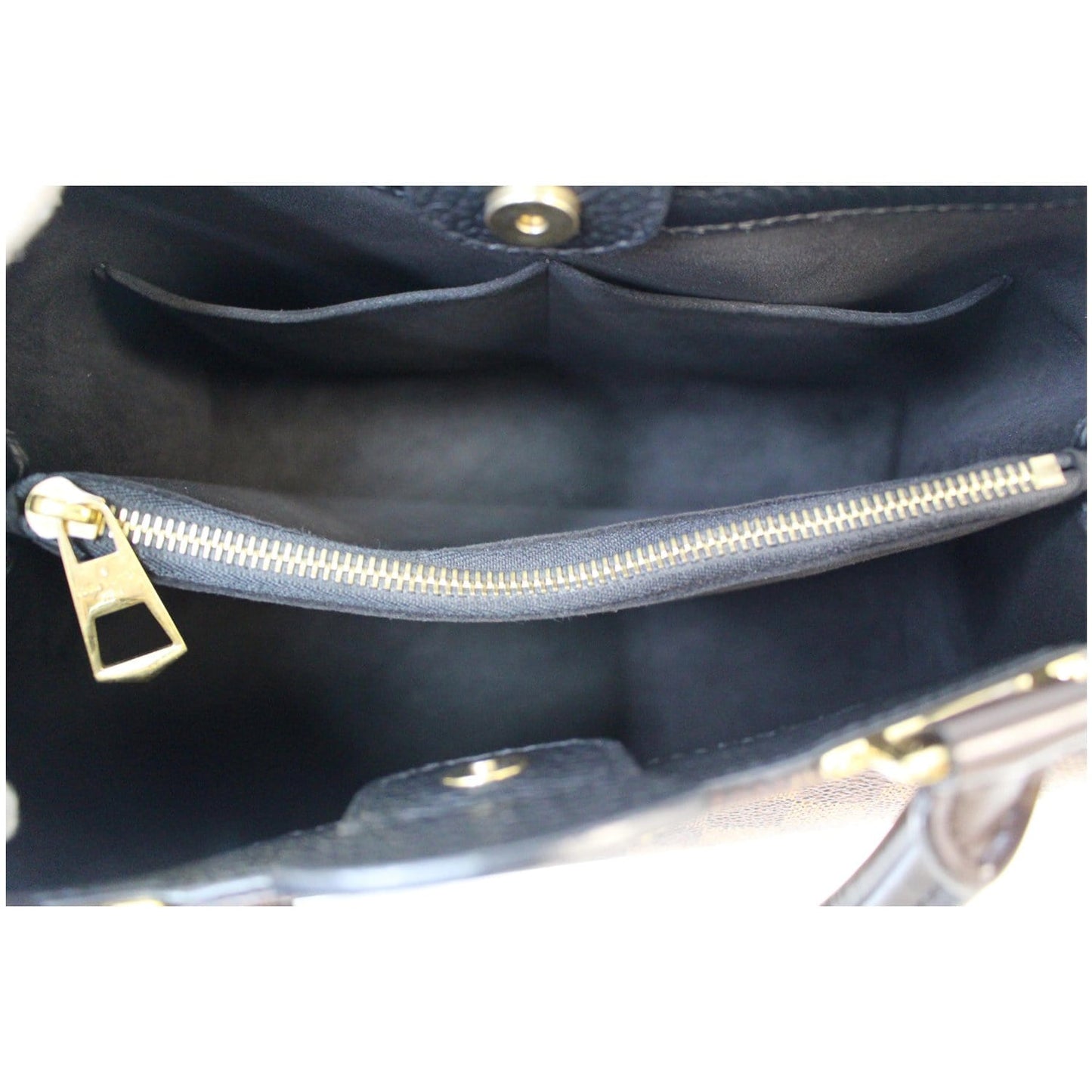LOUIS VUITTON Brittany Damier Ebene Shoulder Bag Brown