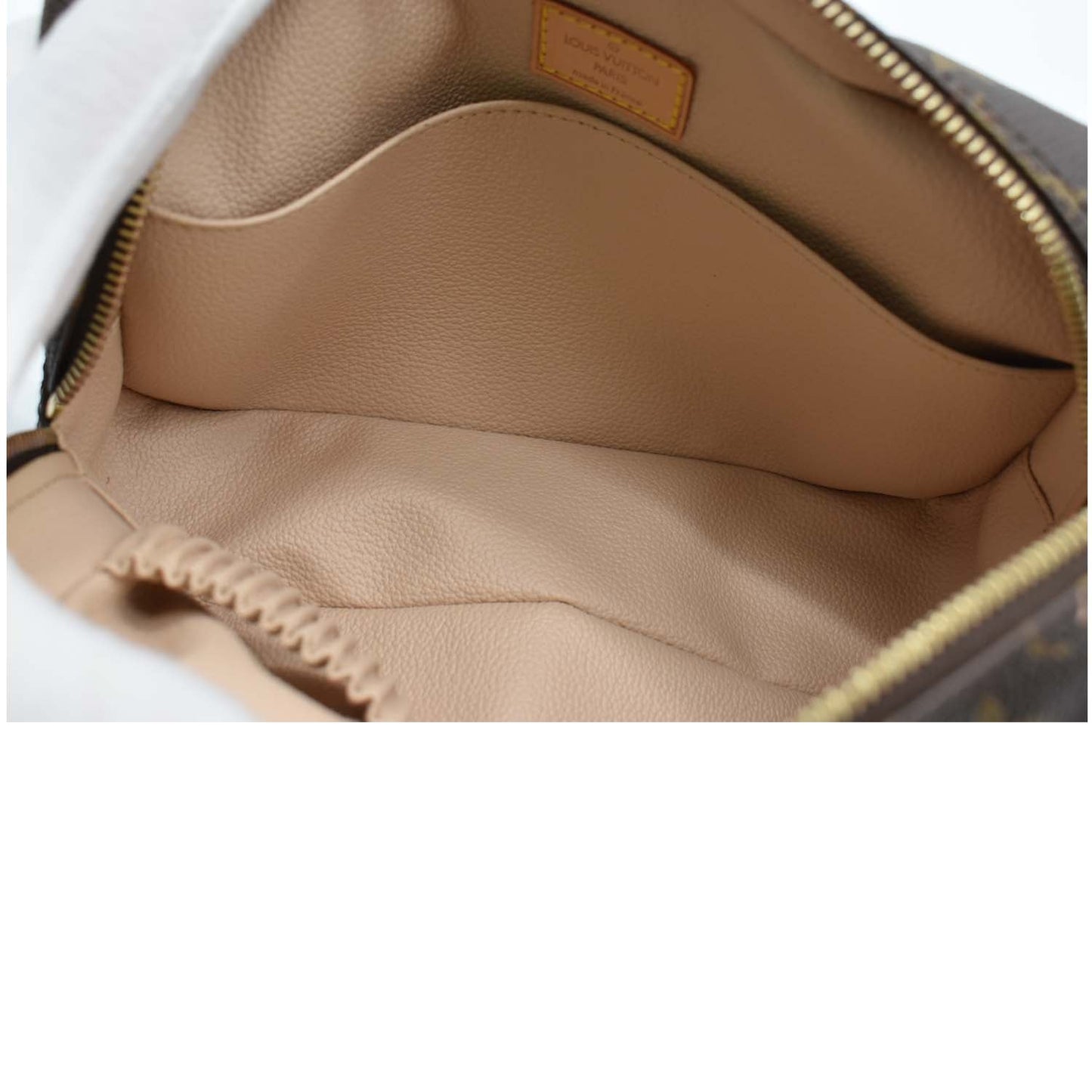 LOUIS VUITTON Trousse Toiletry Monogram Canvas Cosmetic Bag Brown