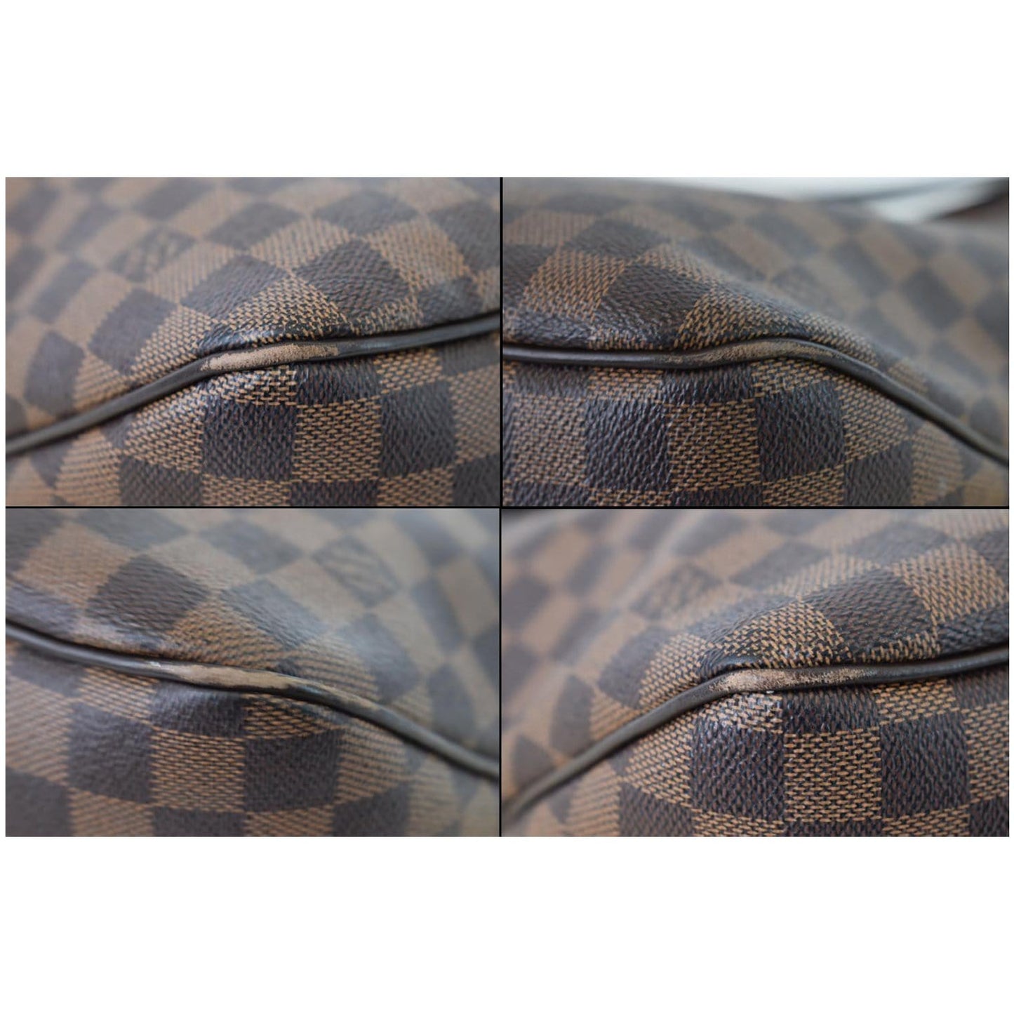 LOUIS VUITTON Delightful MM NM Damier Ebene Hobo Bag Brown