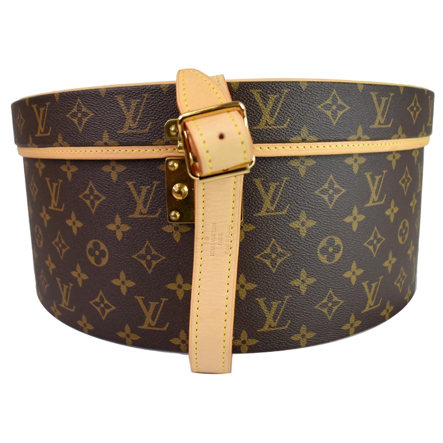 LOUIS VUITTON Hat Box 40 Monogram Canvas Travel Bag Brown