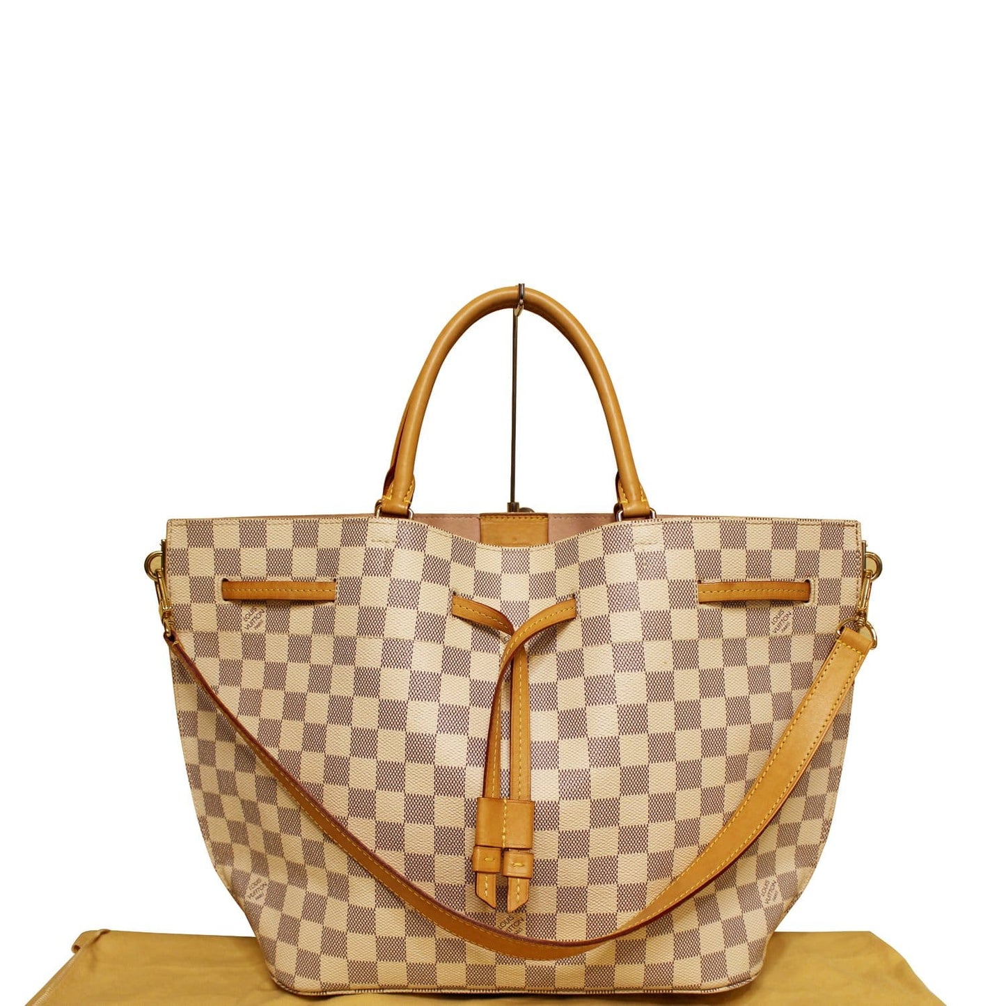 LOUIS VUITTON Girolata Damier Azur Shoulder Bag White