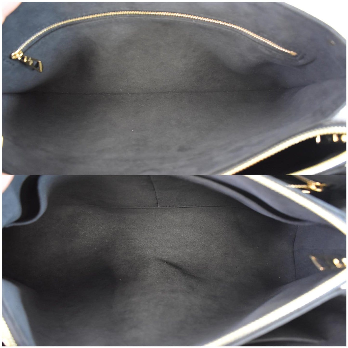 LOUIS VUITTON Soufflot MM Monogram Canvas Shoulder Bag Black