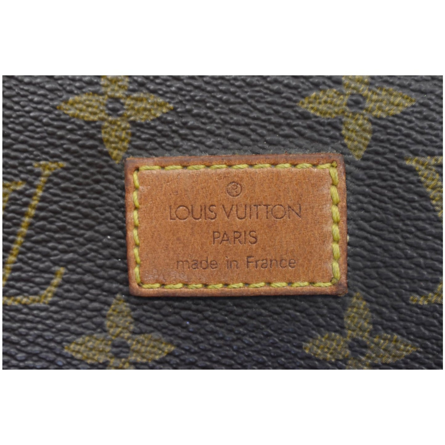 LOUIS VUITTON Saumur 35 Monogram Canvas Shoulder Bag Brown