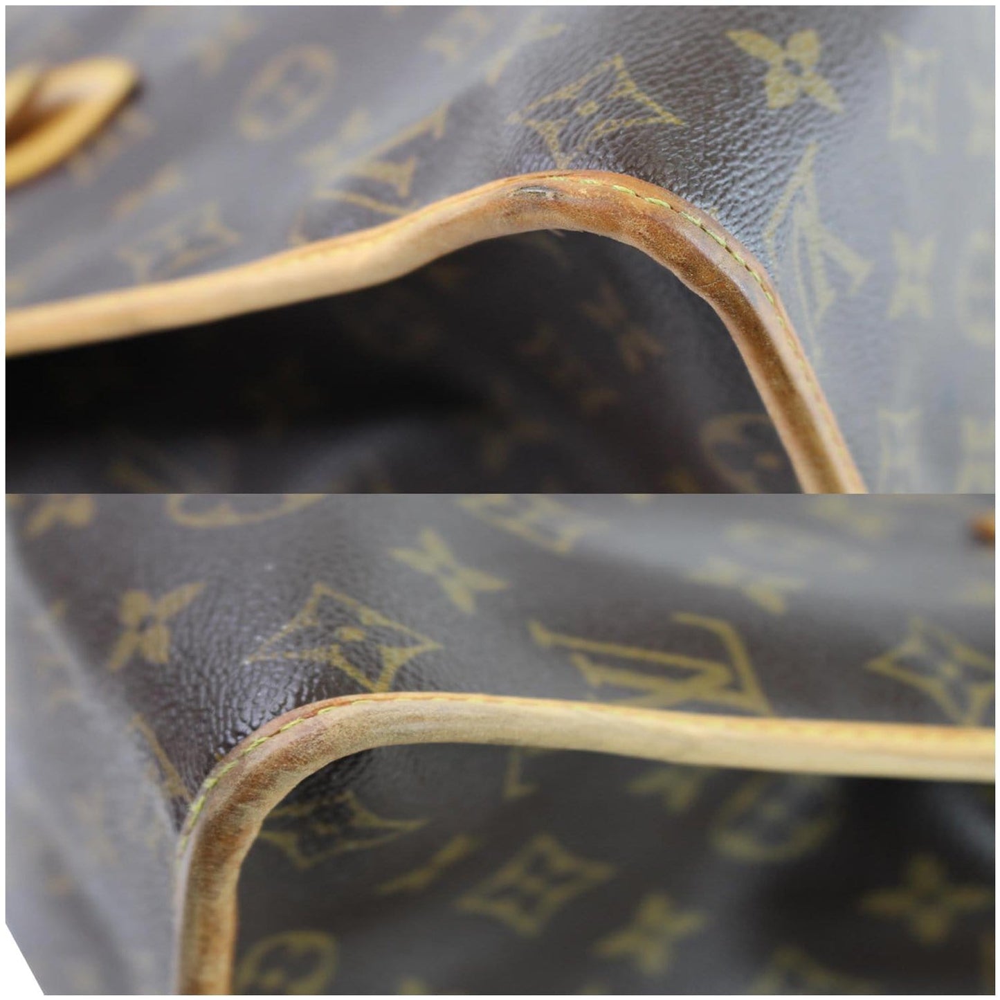 LOUIS VUITTON Popincourt Haut Monogram Canvas Shoulder Bag Brown