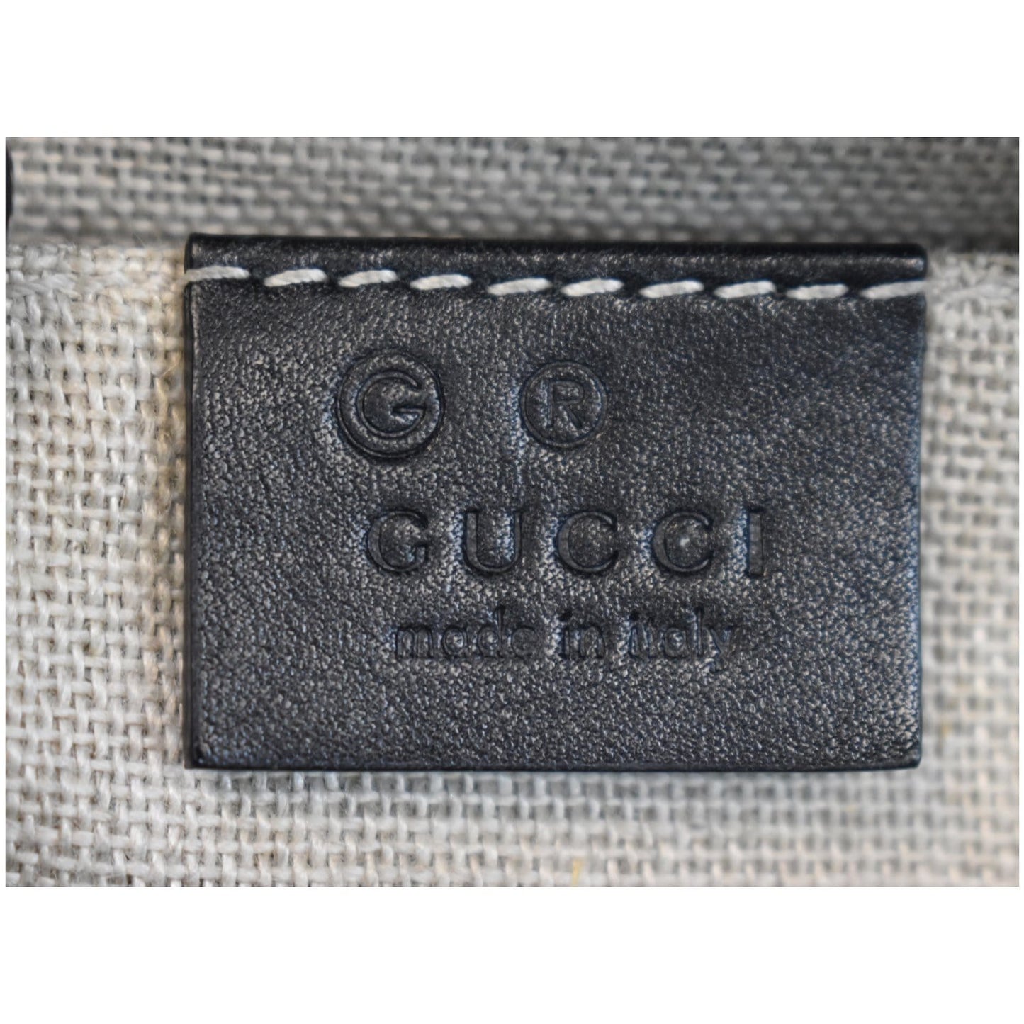 GUCCI Bree Micro GG Guccissima Leather Crossbody Bag Black 449413