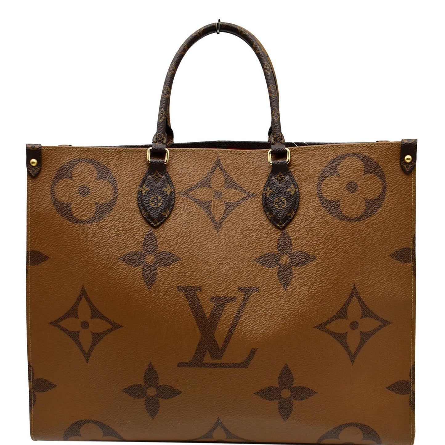 LOUIS VUITTON Onthego GM Reverse Monogram Giant Canvas Shoulder Bag Brown