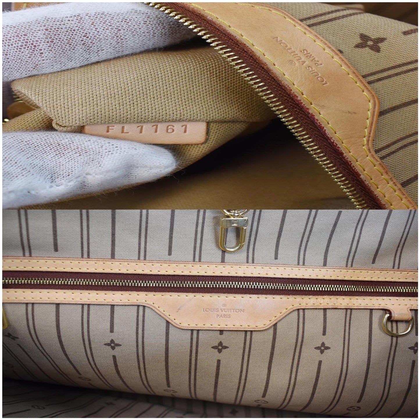 LOUIS VUITTON Delightful GM Monogram Canvas Shoulder Bag Brown