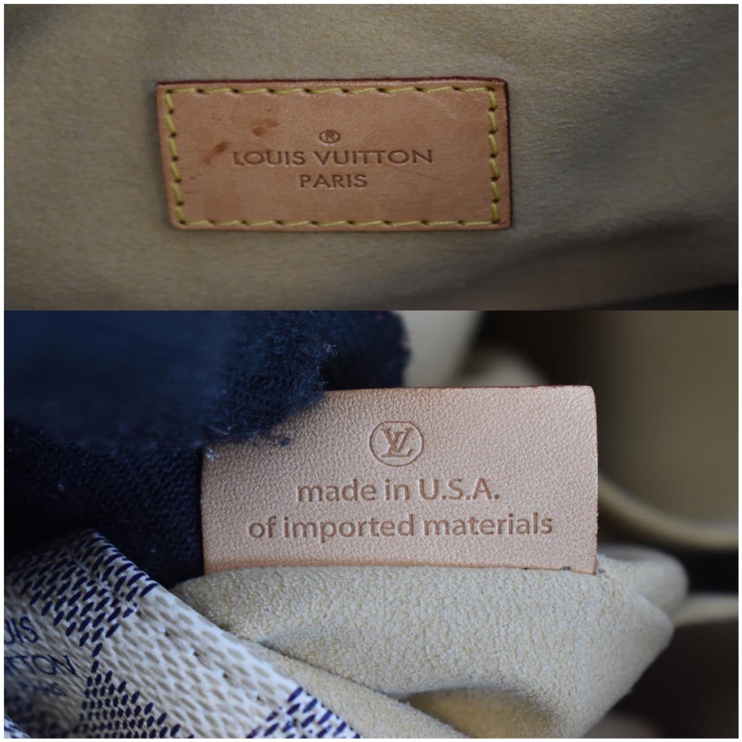 LOUIS VUITTON Artsy MM Damier Azur Shoulder Bag White