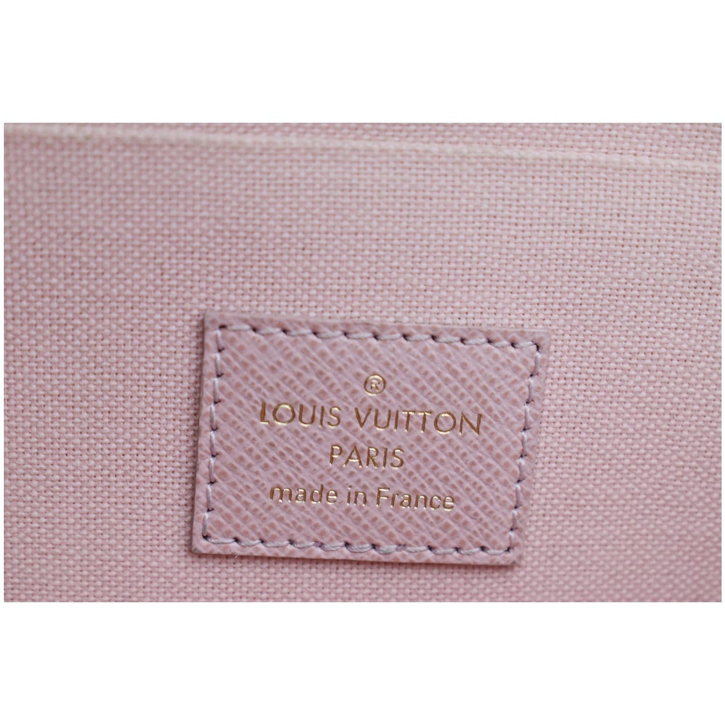 LOUIS VUITTON Felicie Pochette Damier Azur Crossbody Bag White