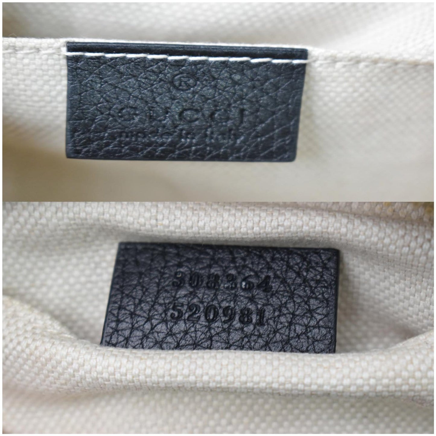 GUCCI Soho Disco Small Pebbled Leather Crossbody Bag Black 308364