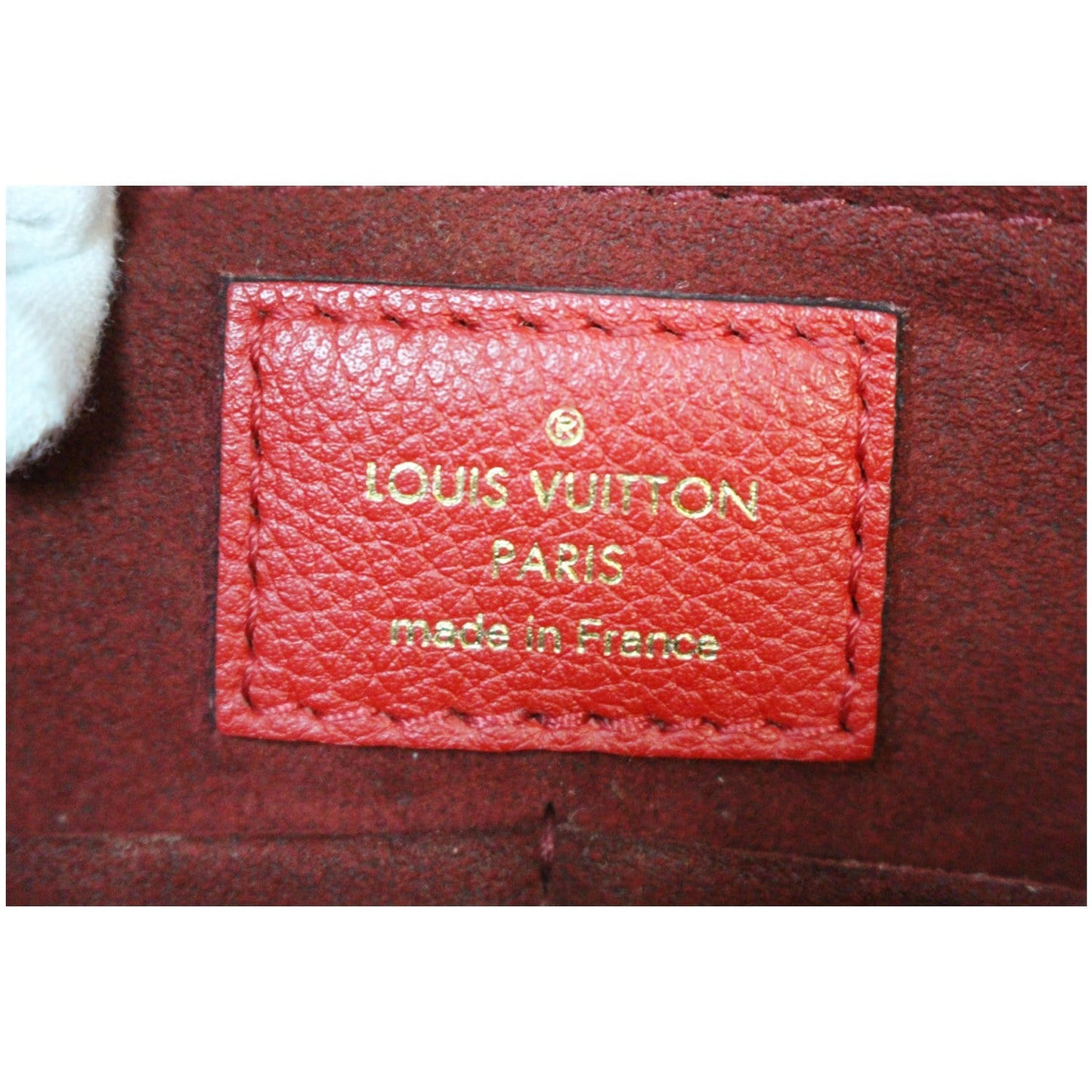 LOUIS VUITTON Kimono Monogram Calfskin Tote Bag Brown/Cerise