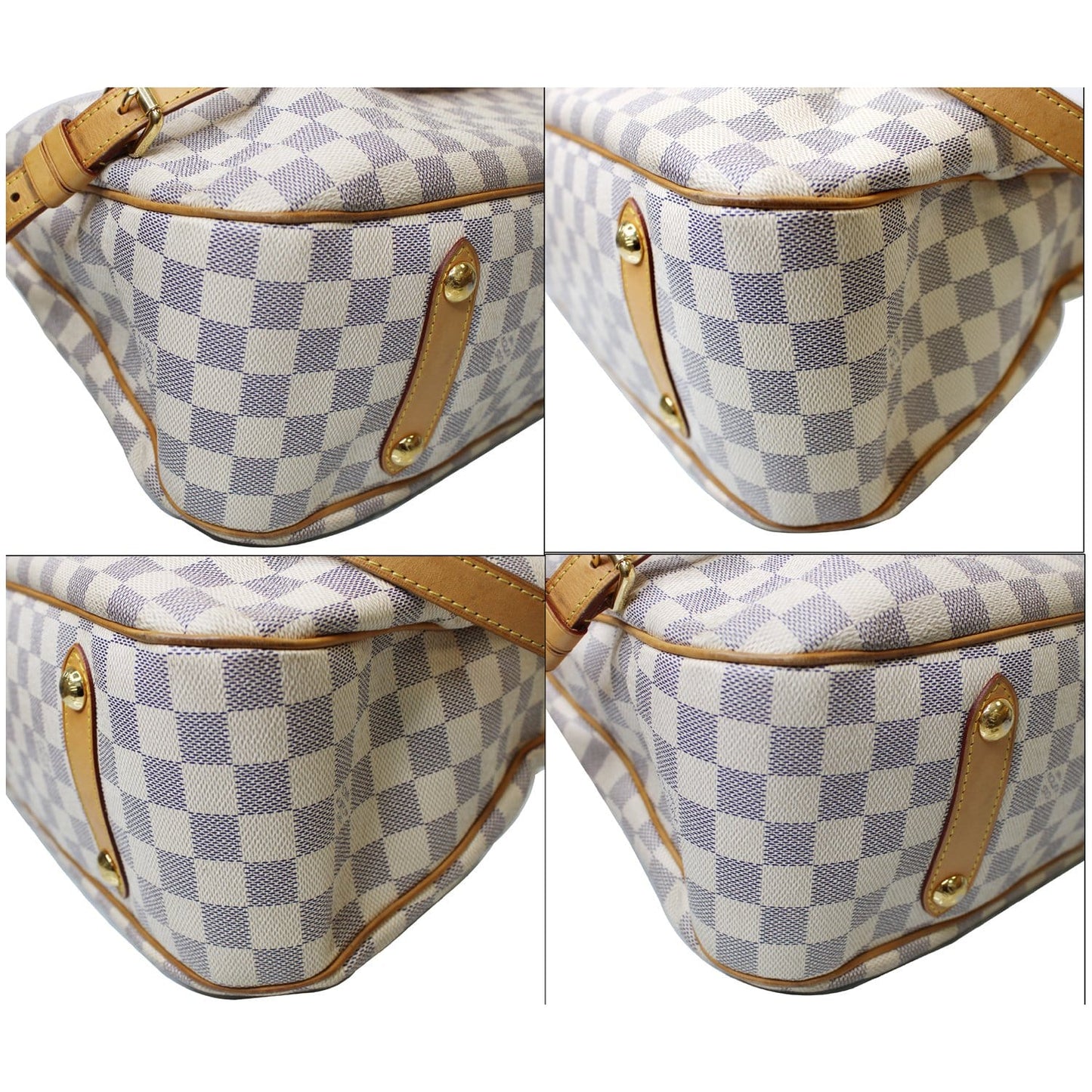 LOUIS VUITTON Siracusa GM Damier Azur Shoulder Handbag White - 15% OFF