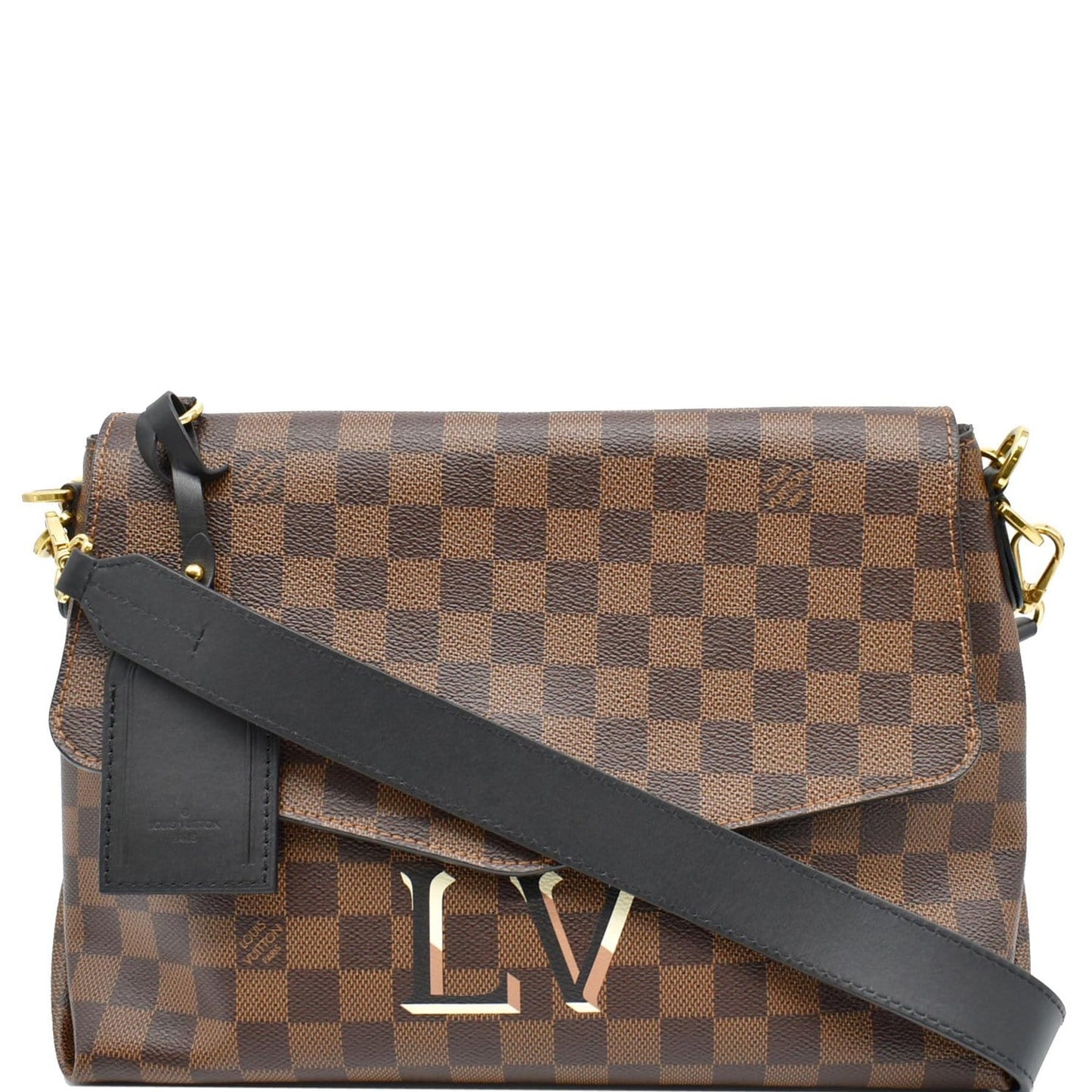 LOUIS VUITTON Beaubourg MM Damier Ebene Shoulder Bag Brown