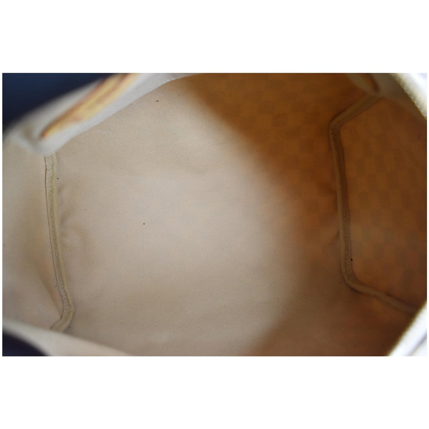 LOUIS VUITTON Speedy 30 Damier Azur Satchel Bag White