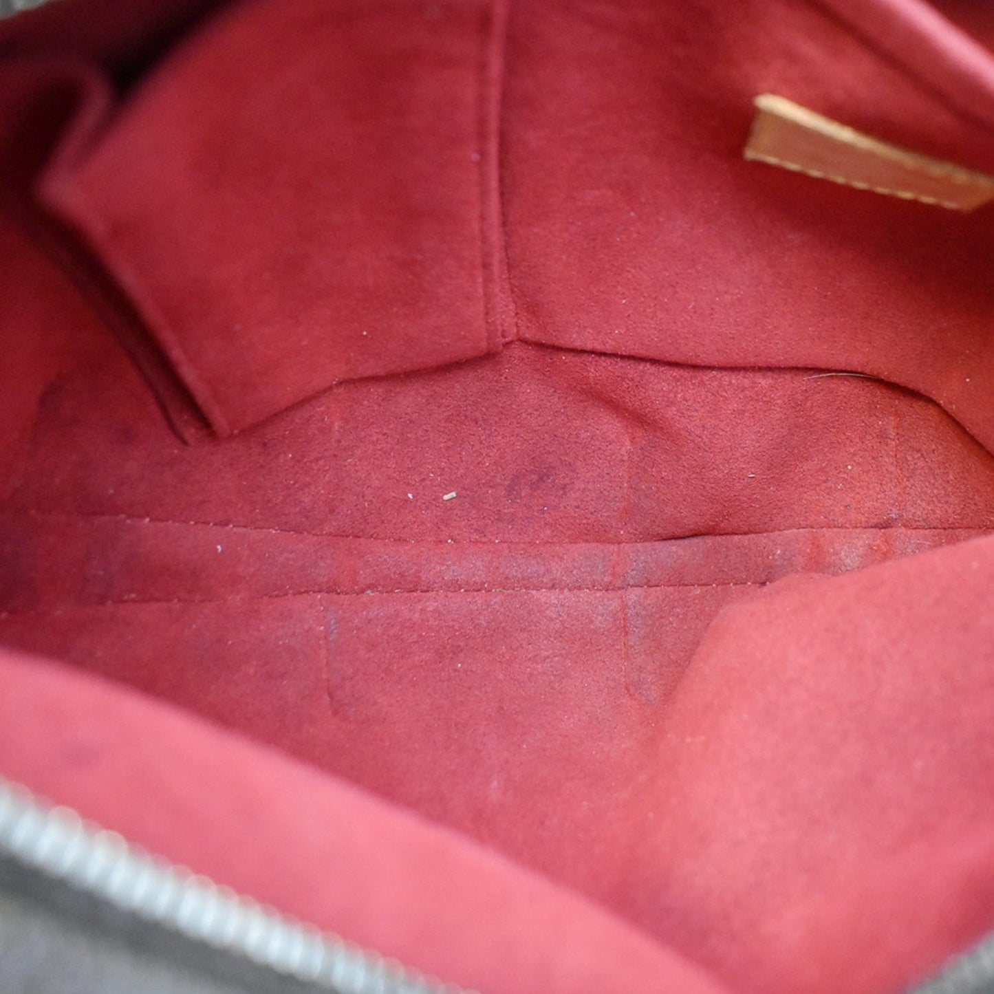 LOUIS VUITTON Croissant MM Monogram Canvas Hobo Bag Brown